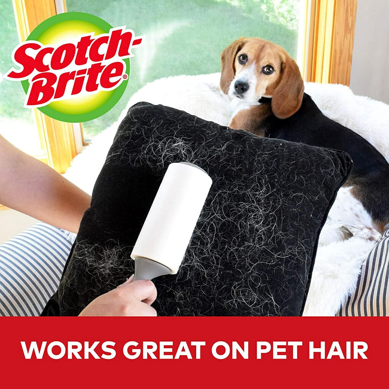 Scotch-Brite Everyday Clean Lint Roller Refill - 3 Rolls x 56 Easy Tear Sheets | Scotch Brand Adhesive 6