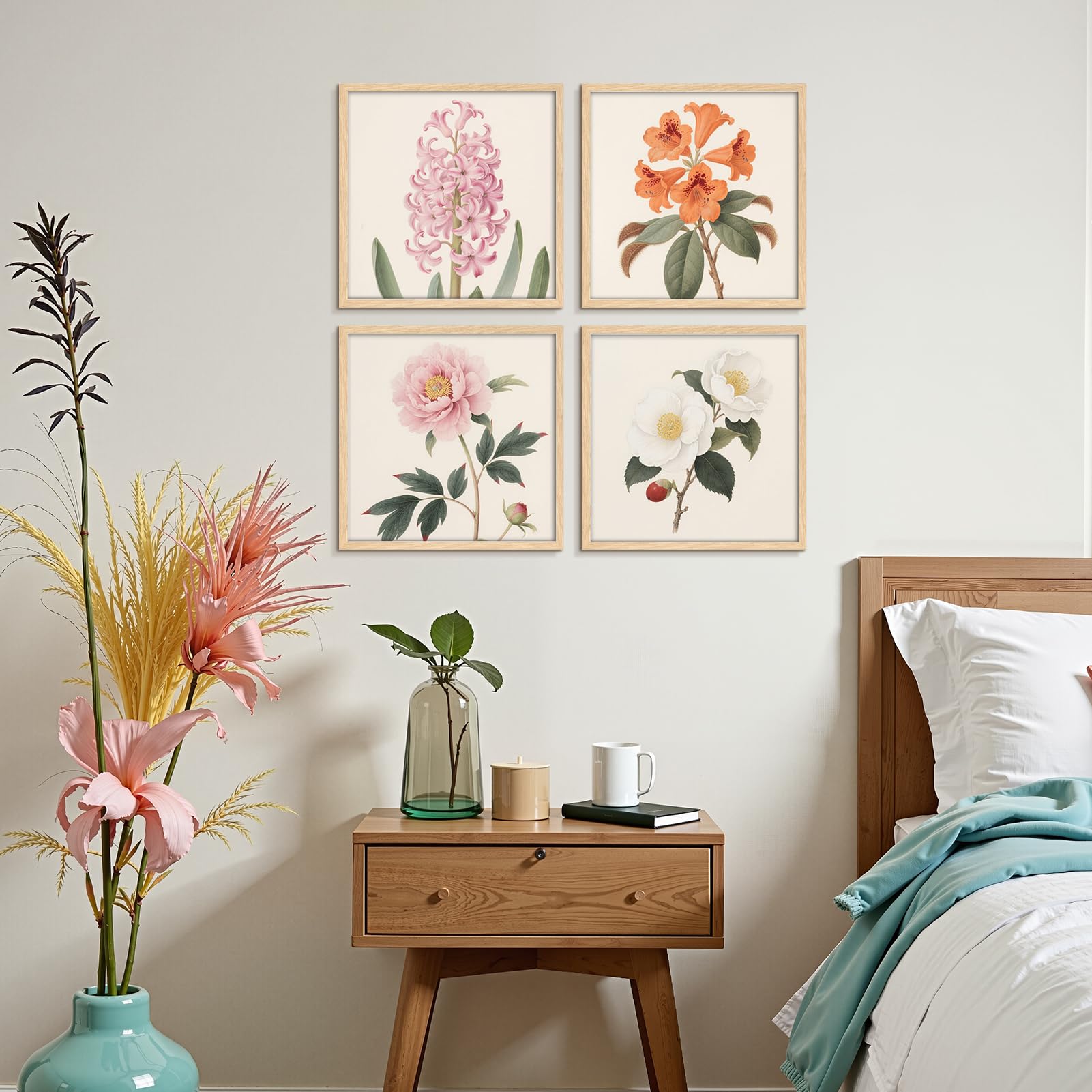 Ditwis 30x30 cm Wood Colour Picture Frame - Square 12x12 inch for Wall or Table Display 5