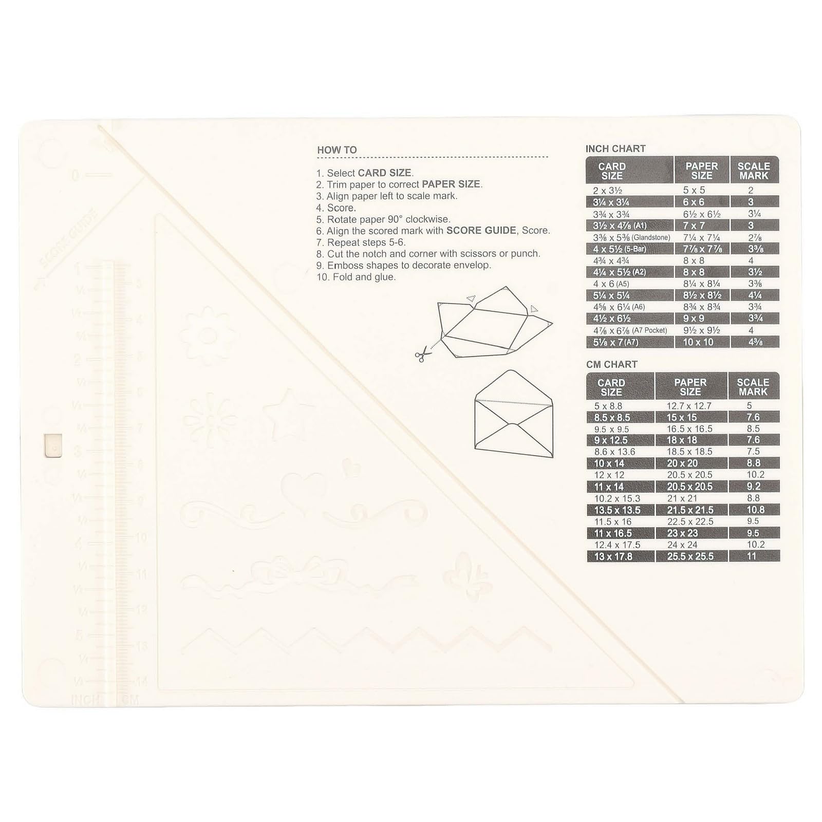 Vaessen Creative Card and Envelope Maker - Scoring, Punching, and Folding Tool Kit | Grey 3