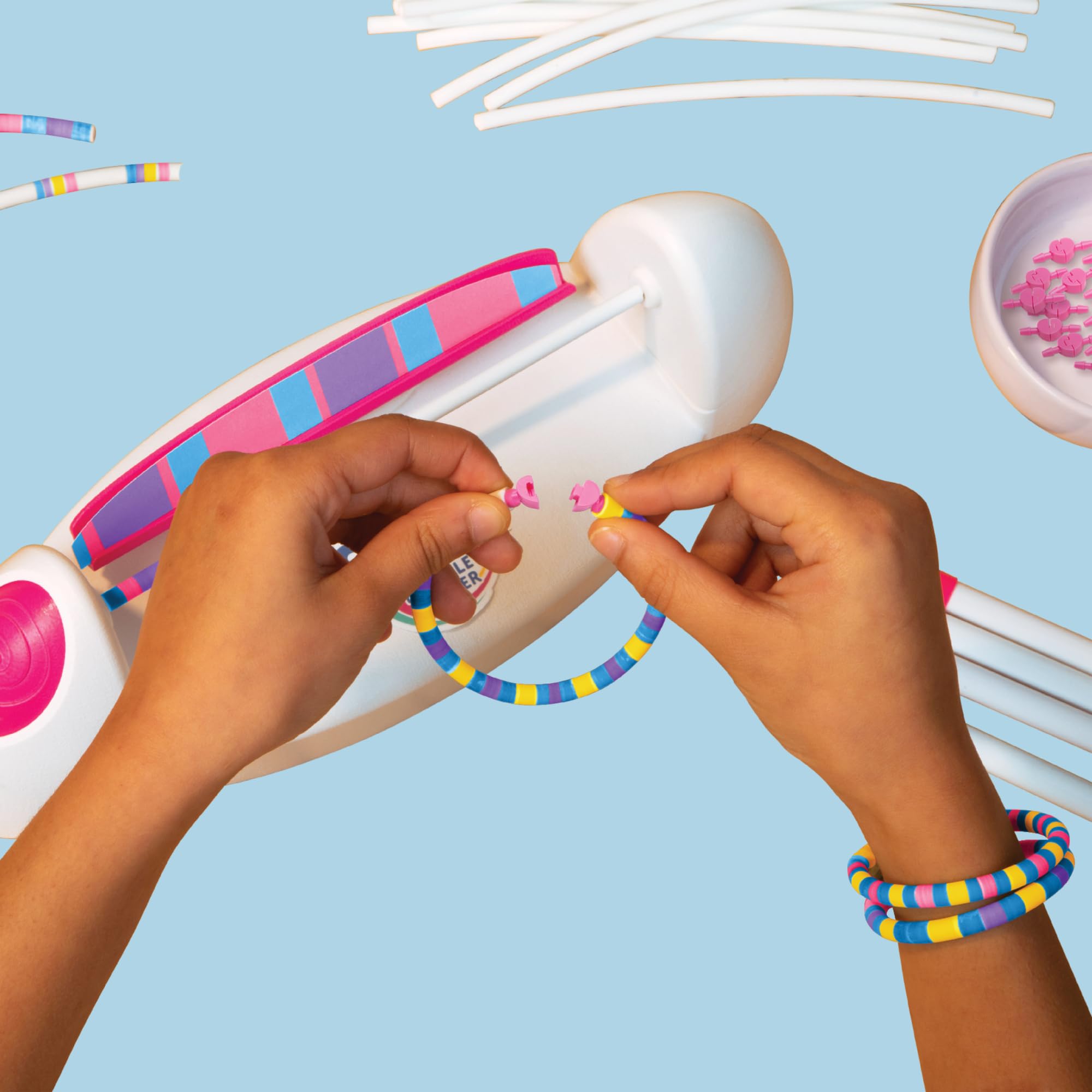 FabLab Colour Spin Bracelet Maker - Creates Heishi-Style Bracelets | Makes 15 Bracelets | Ages 6+ 3