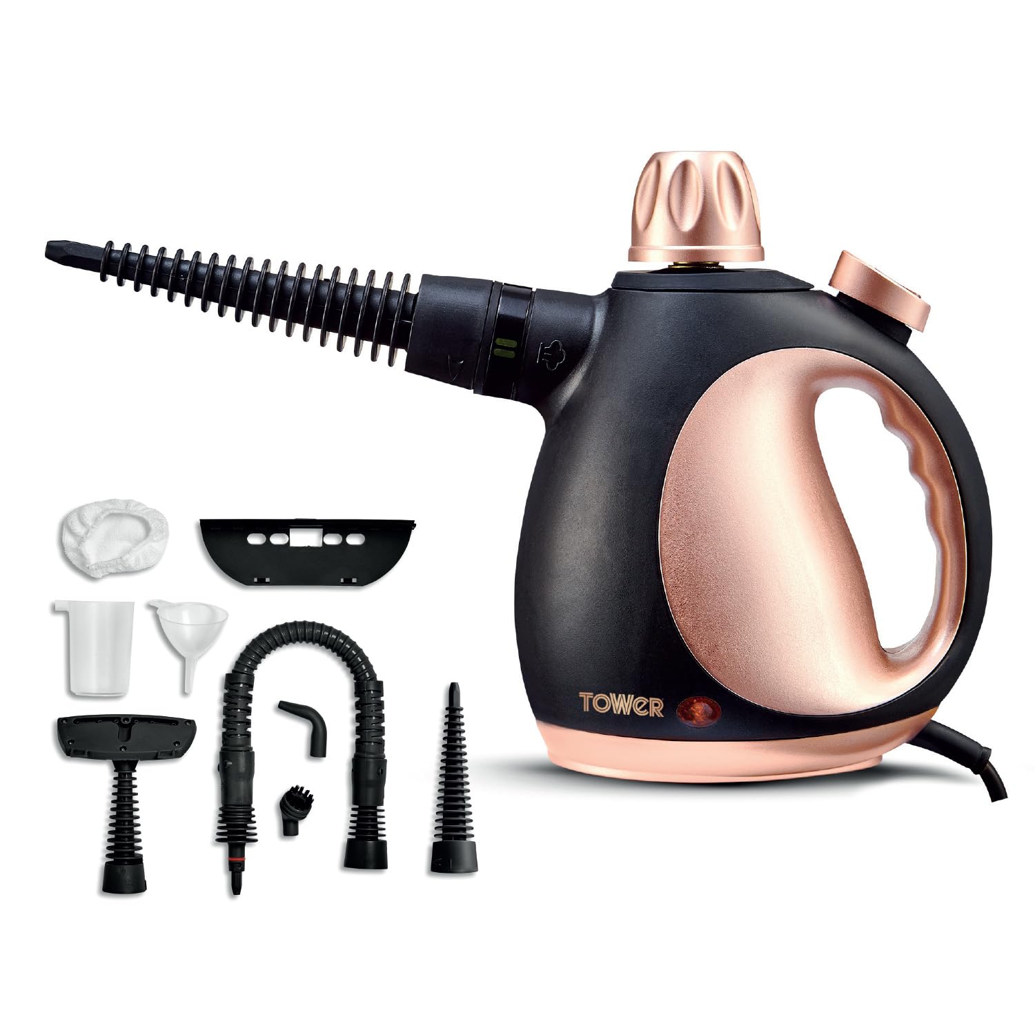 Tower Handheld Steam Cleaner - Kills 99.99% Bacteria | 1050W Power | 250ml Tank 1