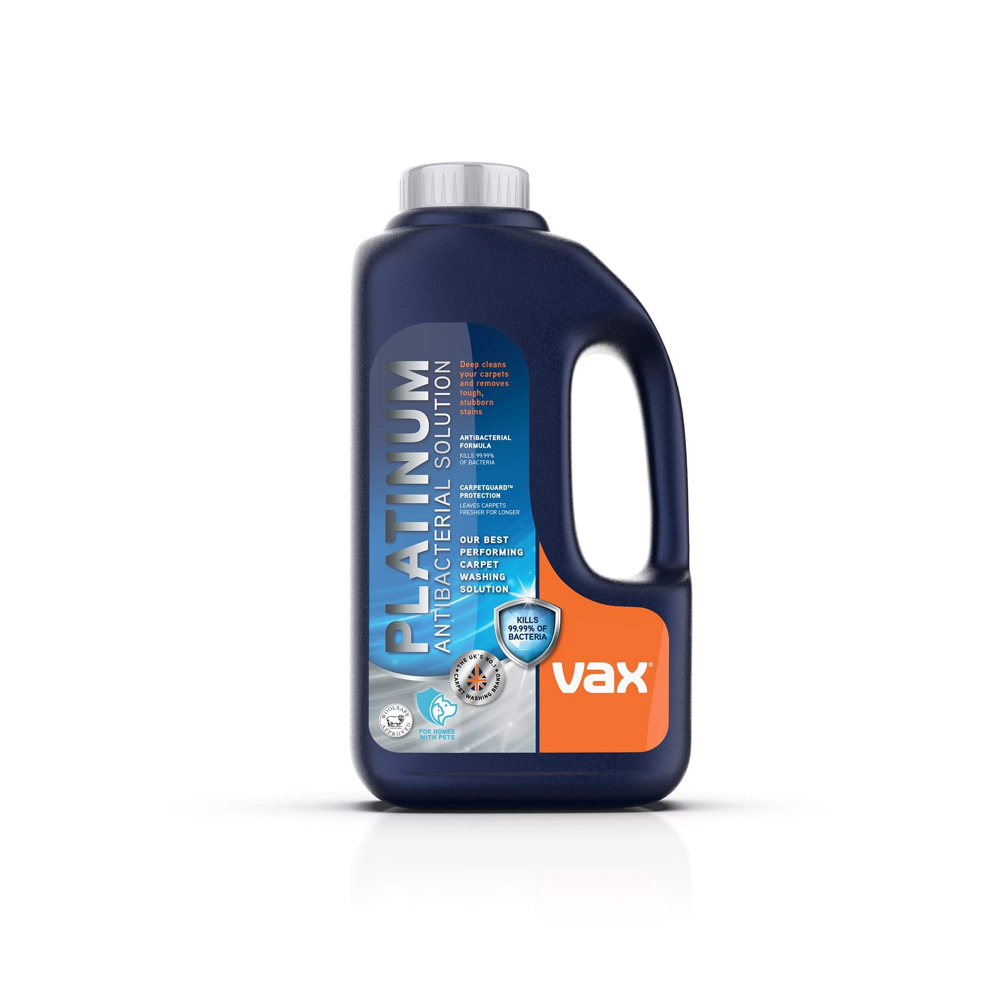 Vax Platinum Antibacterial Carpet Cleaner Solution - 1.5L Liquid | Removes 99.99% Bacteria 1
