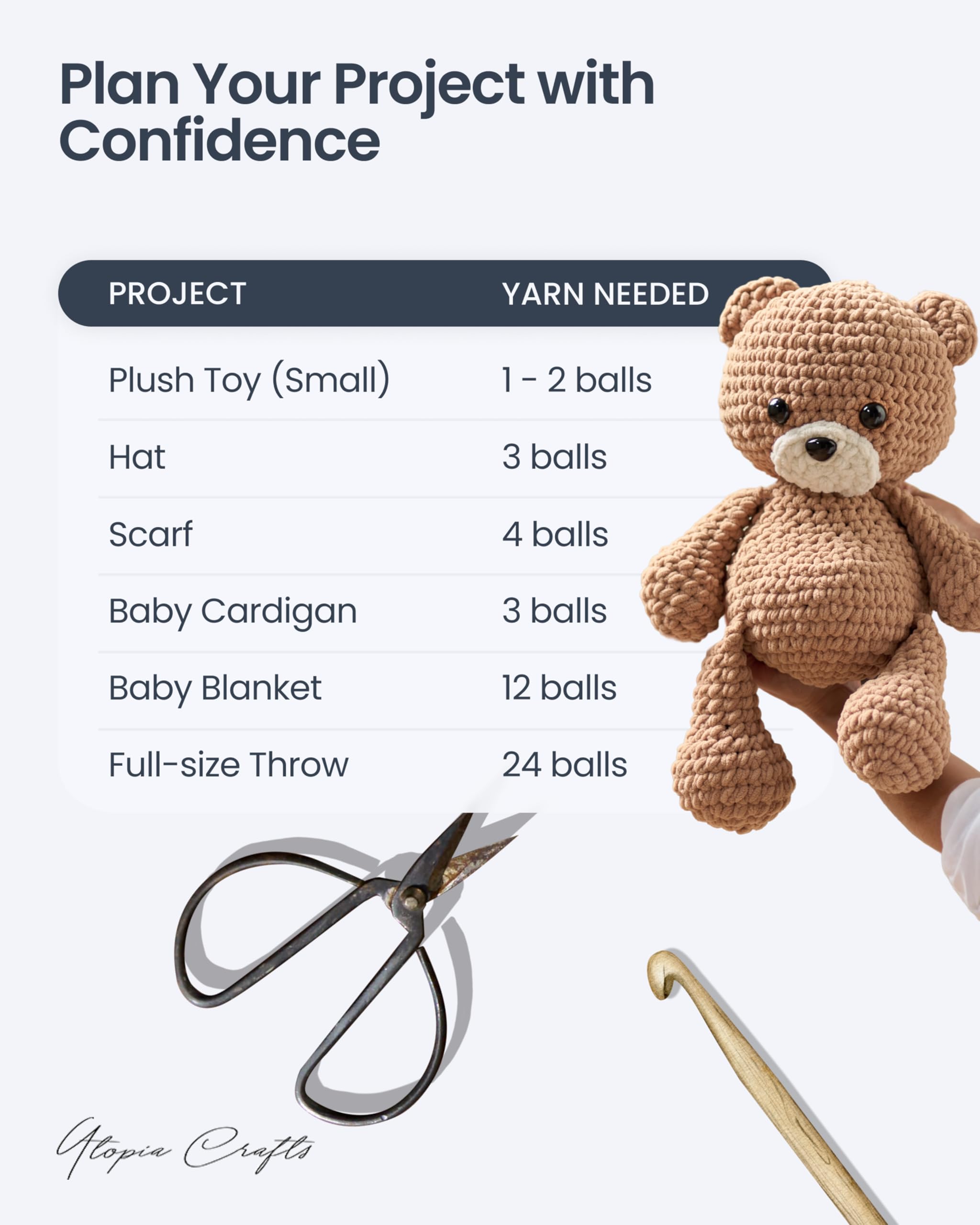 Utopia Crafts Cuddle Super Chunky Chenille Yarn - 100g Skein | Emerald Green | 100% Microfibre Polyester 5