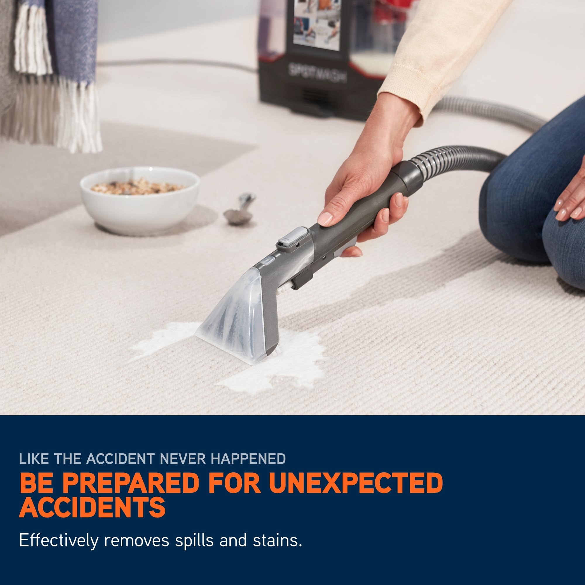 Vax SpotWash Spot Cleaner - Multi-Surface Cleaning for Stains, Spills & Pet Messes | 3.89kg 4
