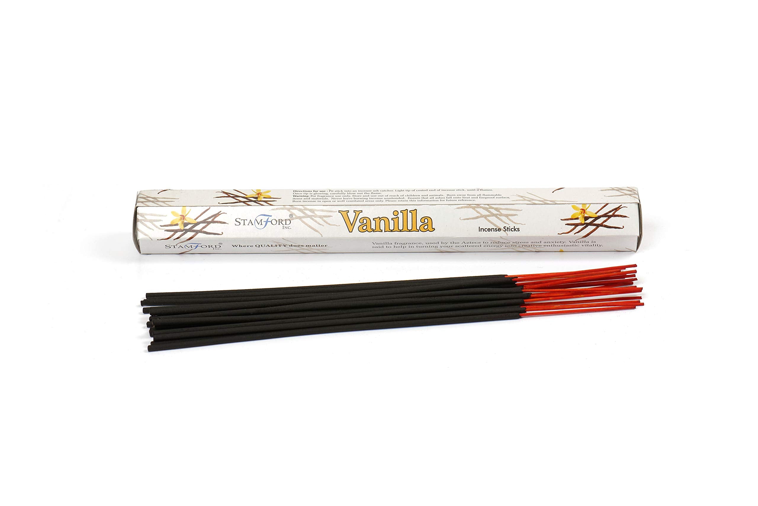STAMFORD INC. Vanilla Incense Sticks - 120 Sticks Total (6 Packs x 20) | Relaxation Scent 3