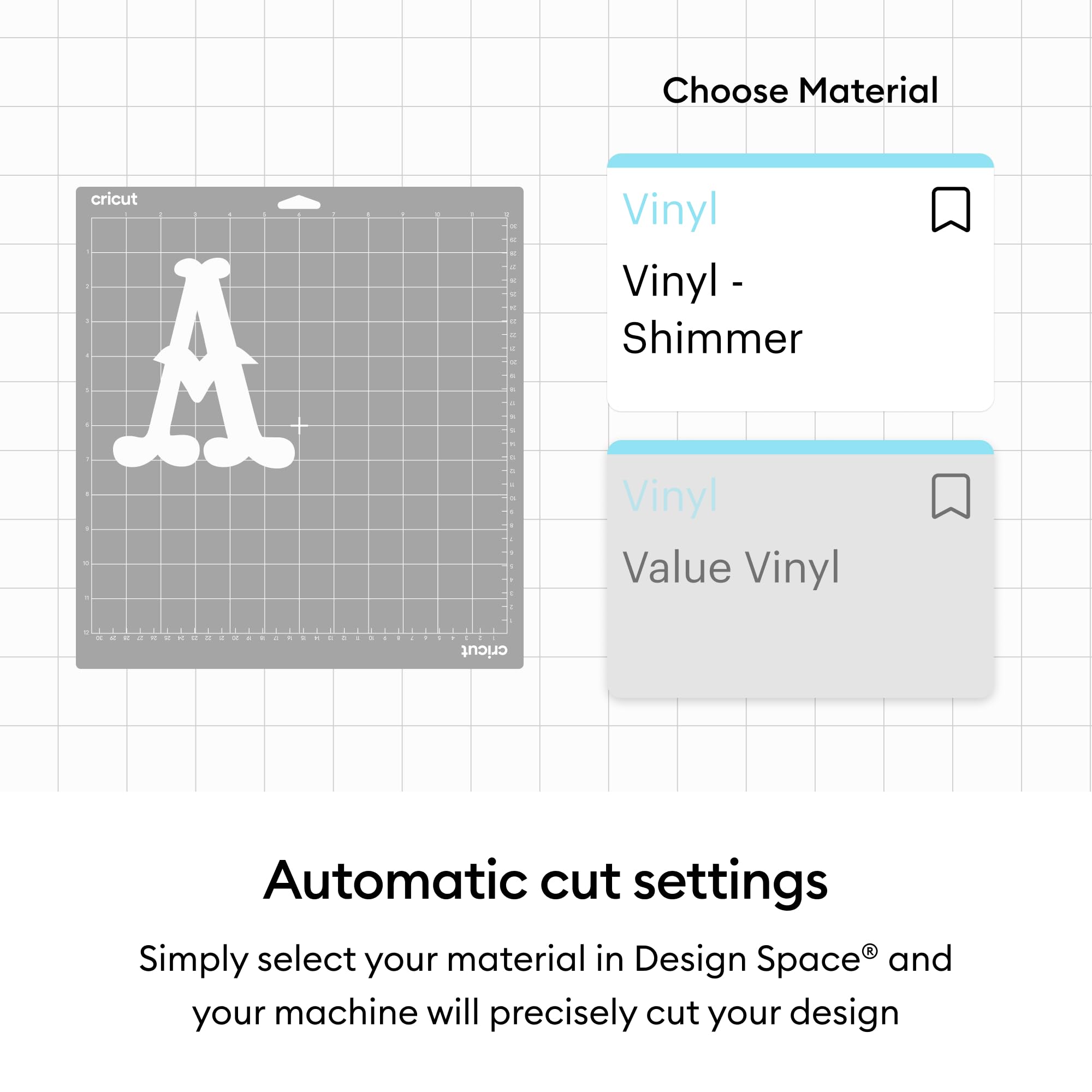 Cricut Permanent Glossy Vinyl - Party Pack | 10 Sheets | 12 in x 12 in 6