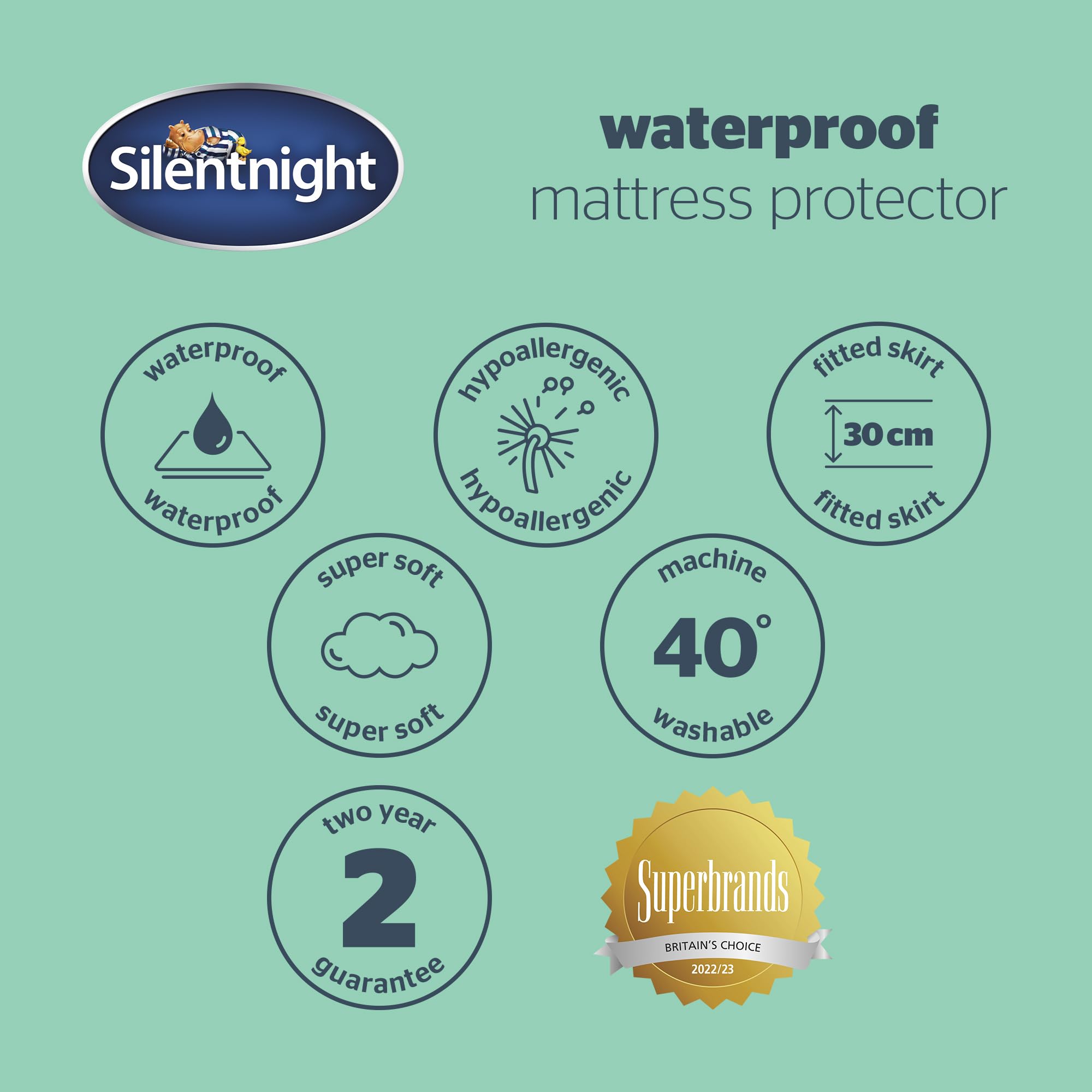 Silentnight Waterproof Mattress Protector - Small Double | Microfibre | Rustle Free 7