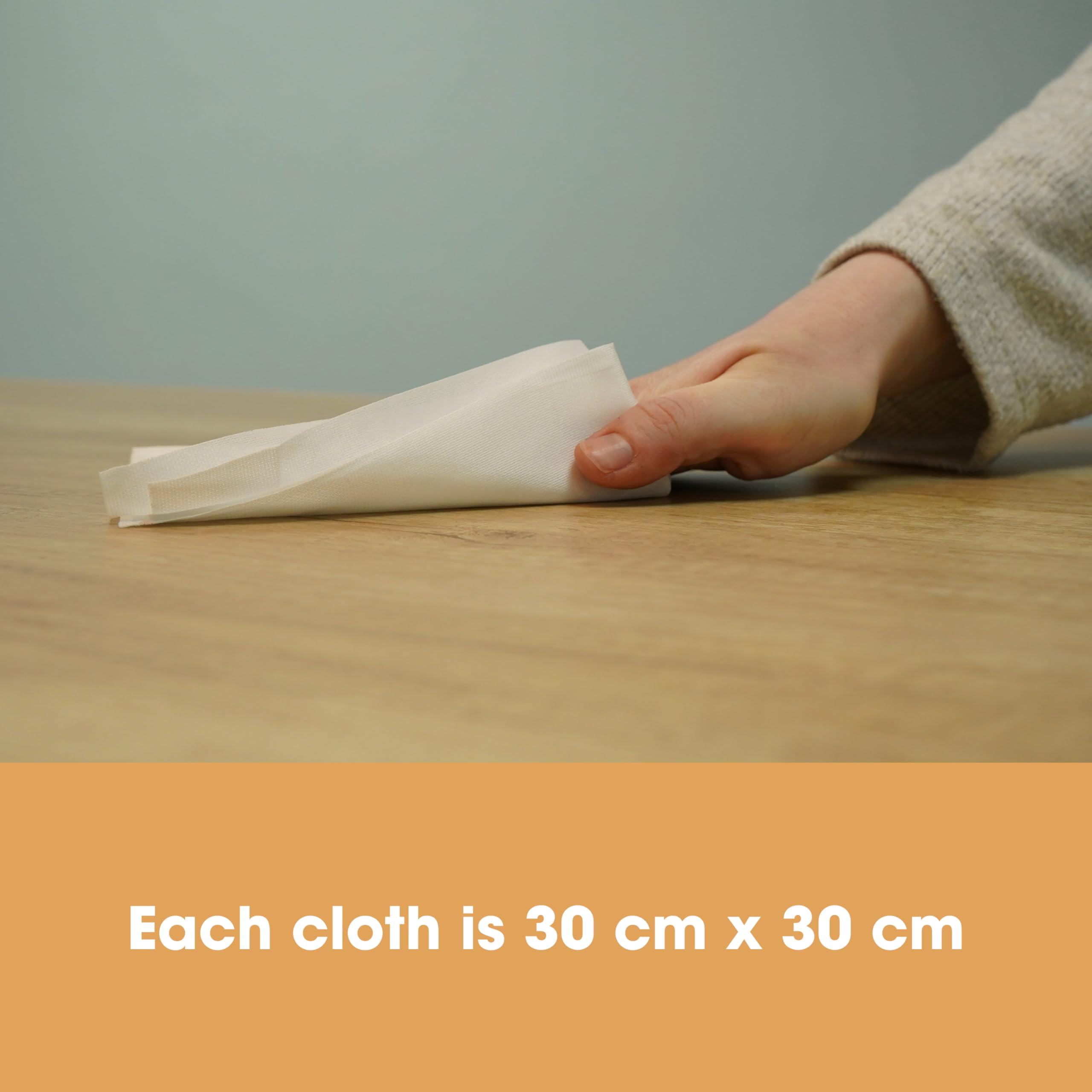 Furniture Clinic Lint Free Cleaning Cloths - 3 Pack | 30 x 30 cm | Polyester Blend | Machine Washable 6