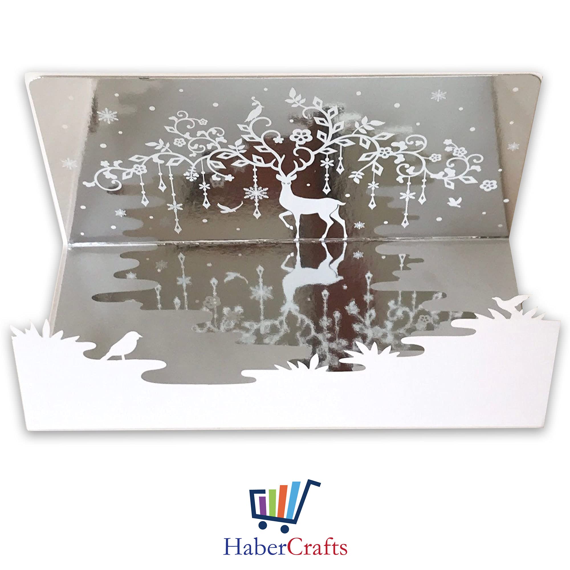 Habercrafts Assorted Colour Mirror Card A4 250gsm Metallic Mirror Board for Crafts (10 Sheets) 4