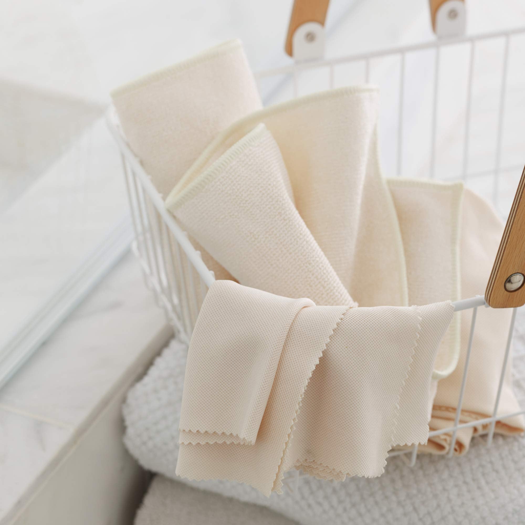 E-Cloth Shower Cleaning Set - Microfibre Cloths for 99% Grime Removal | 2 Cloth Set | Ivory 3