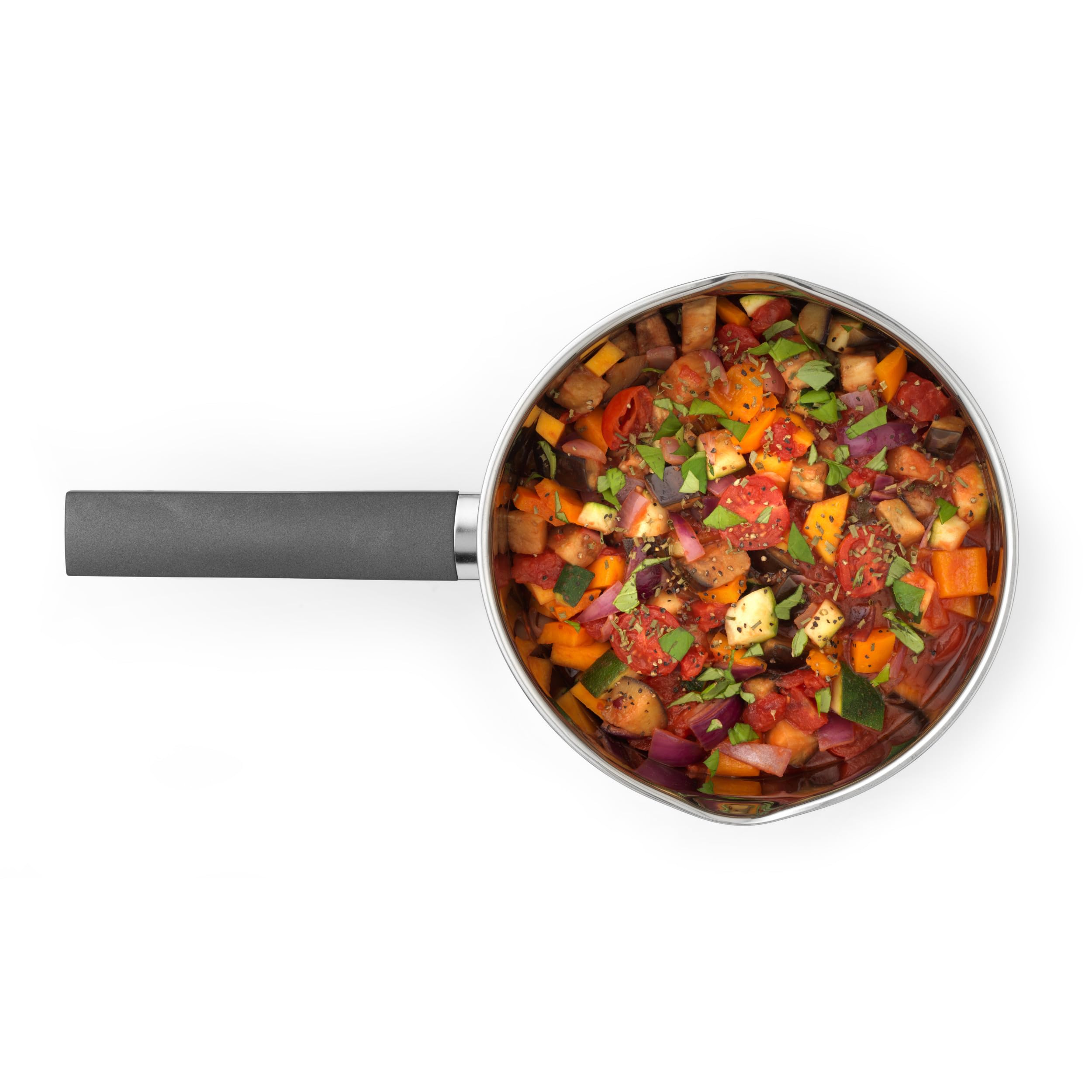 Russell Hobbs Excellence Collection 20 cm Stainless Steel Saucepan with Lid | Induction Compatible | Pouring Lip 6
