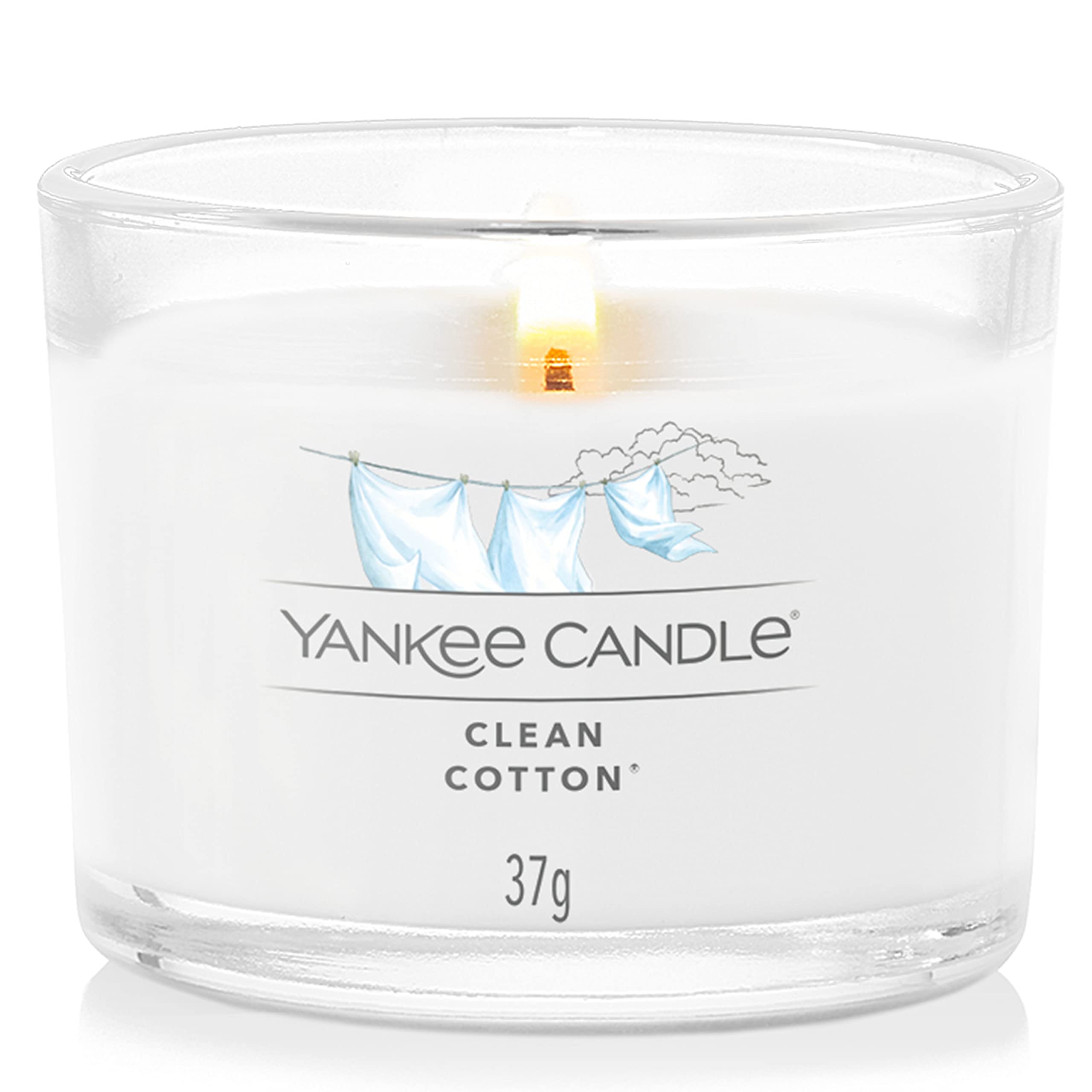 Yankee Candle Clean Cotton Scented Votive Candles Gift Set | Soy Blend Wax | 3 Count 8