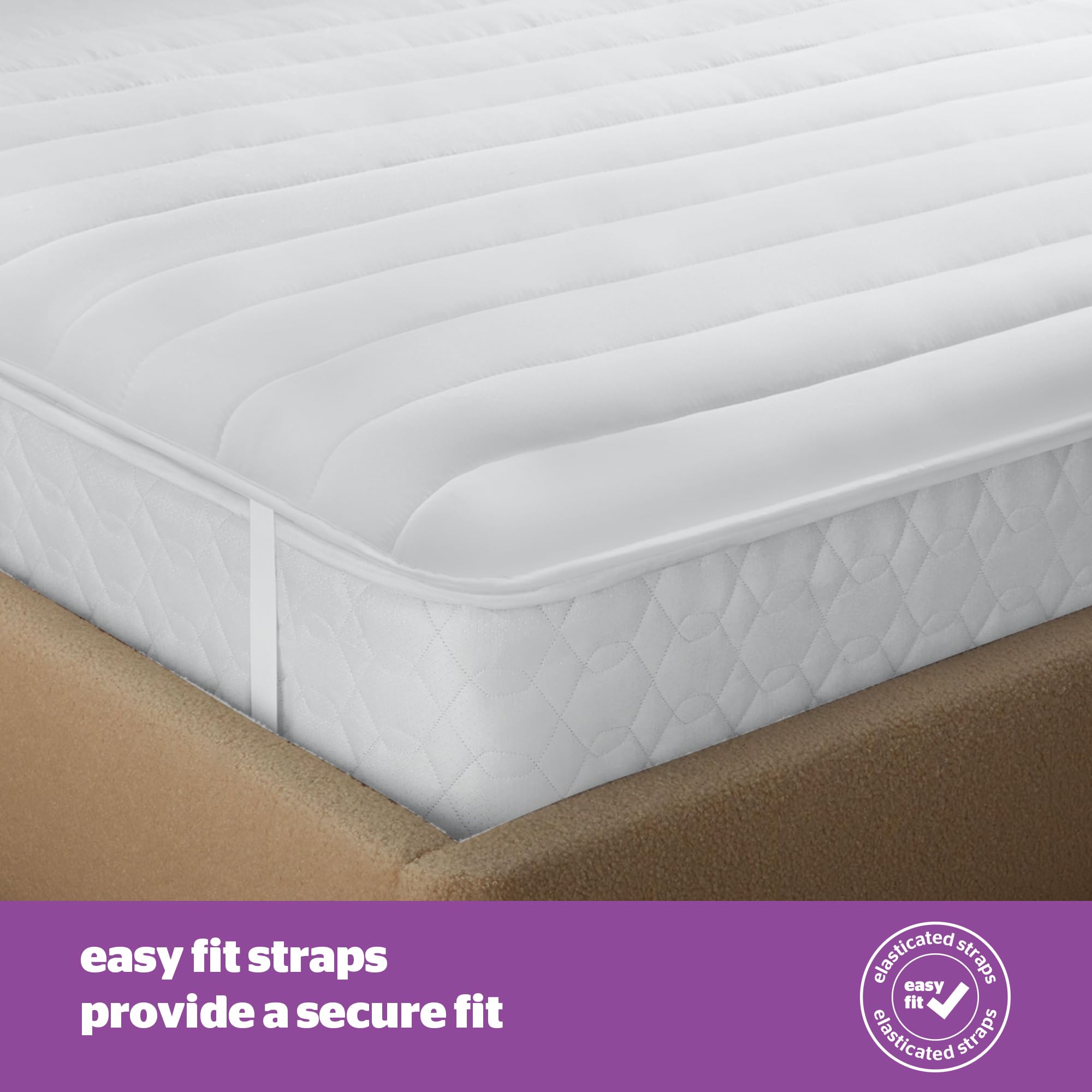 Silentnight Deep Sleep Mattress Topper - King Size (200x150cm) | Hypoallergenic & Machine Washable 5