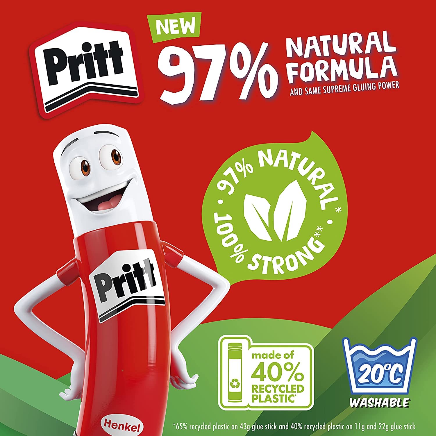 Pritt Glue Stick - Strong Hold Craft Glue for School & Office | 3 x 22g Sticks 4