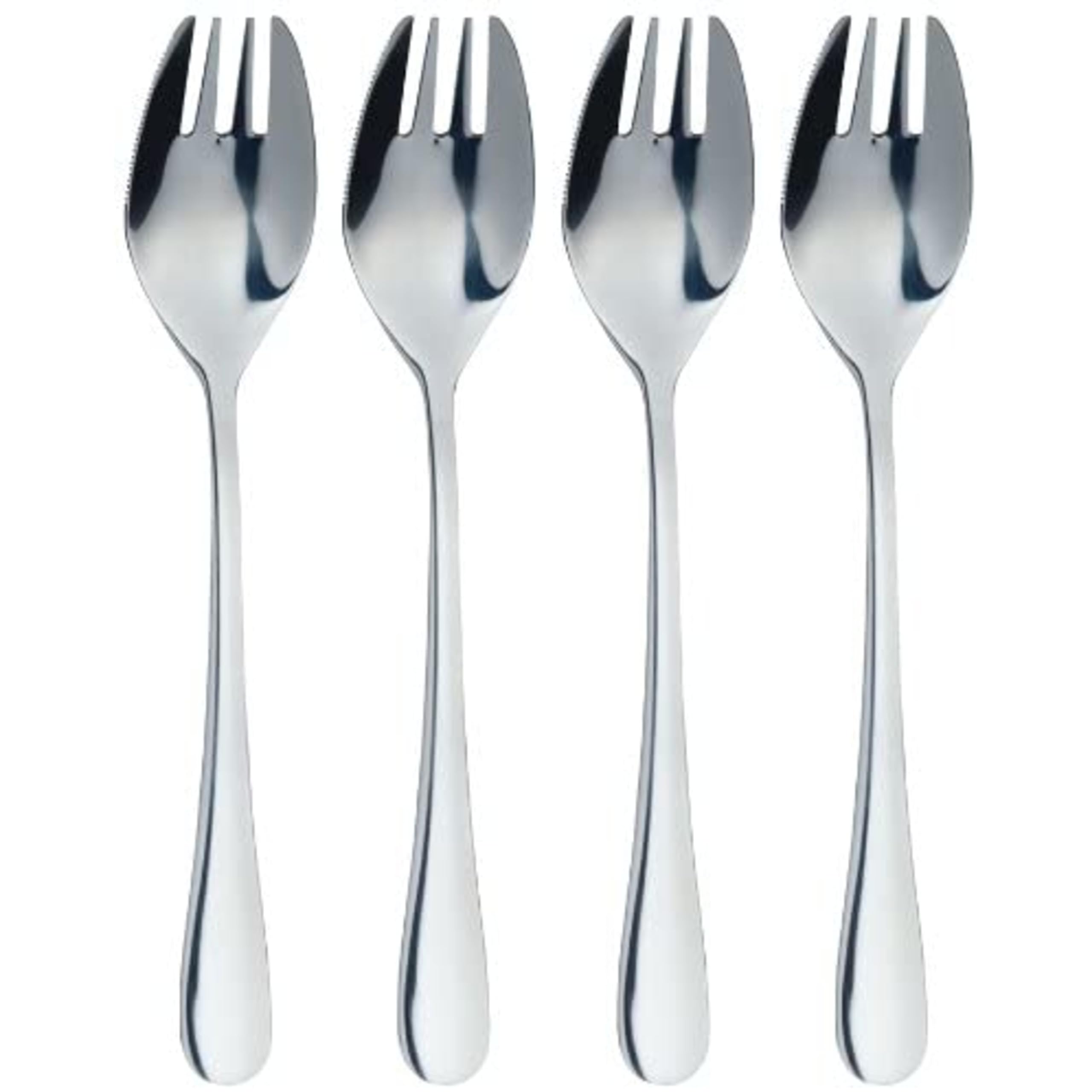 MasterClass MCBUFFETF Stainless Steel Buffet Fork Set - 4 Piece, Silver, Ergonomic Handle 1
