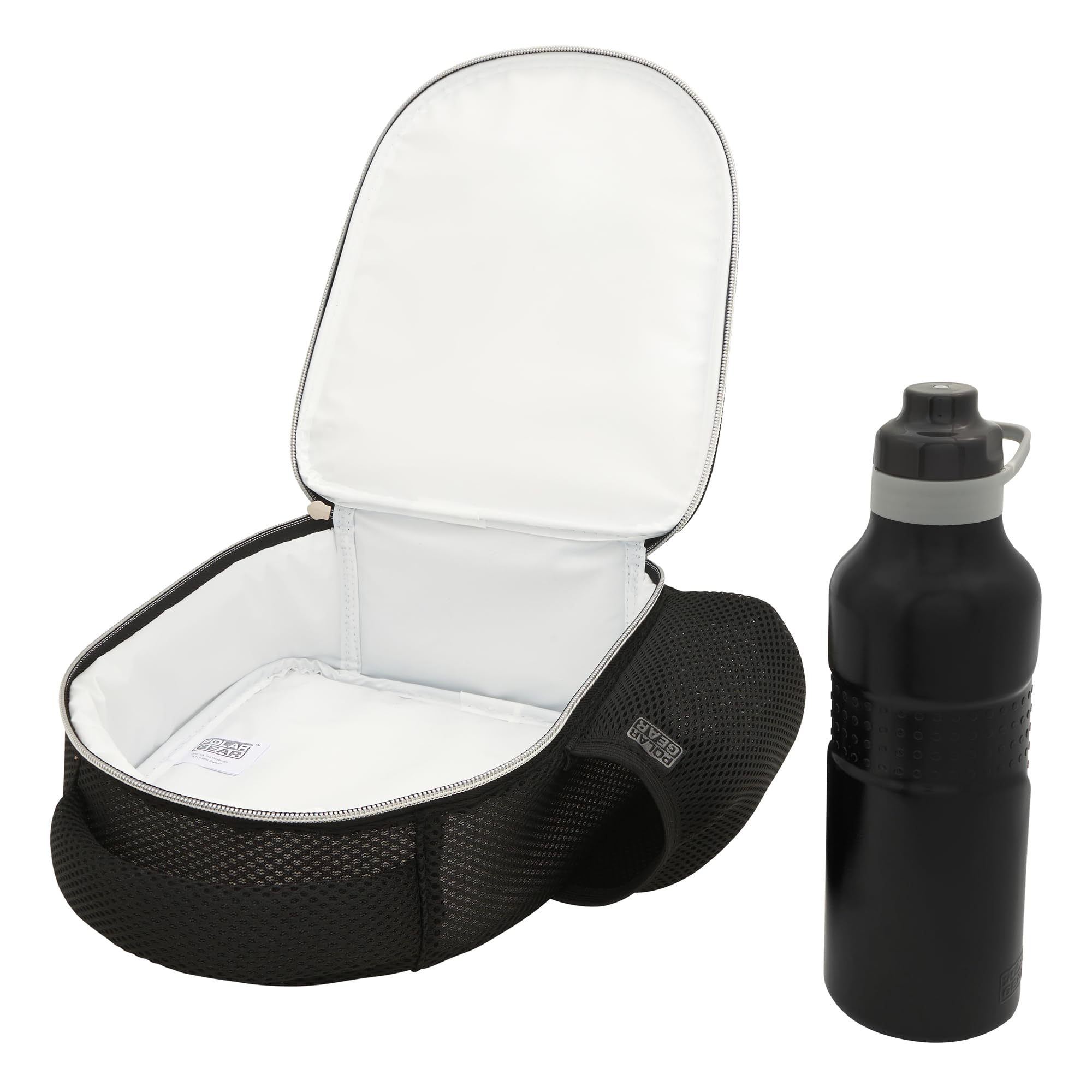 Marvel Insulated Lunch Bag with 600ml Twist Cap Bottle Combo | Durable 600D Polyester | Antibacterial Lining 3