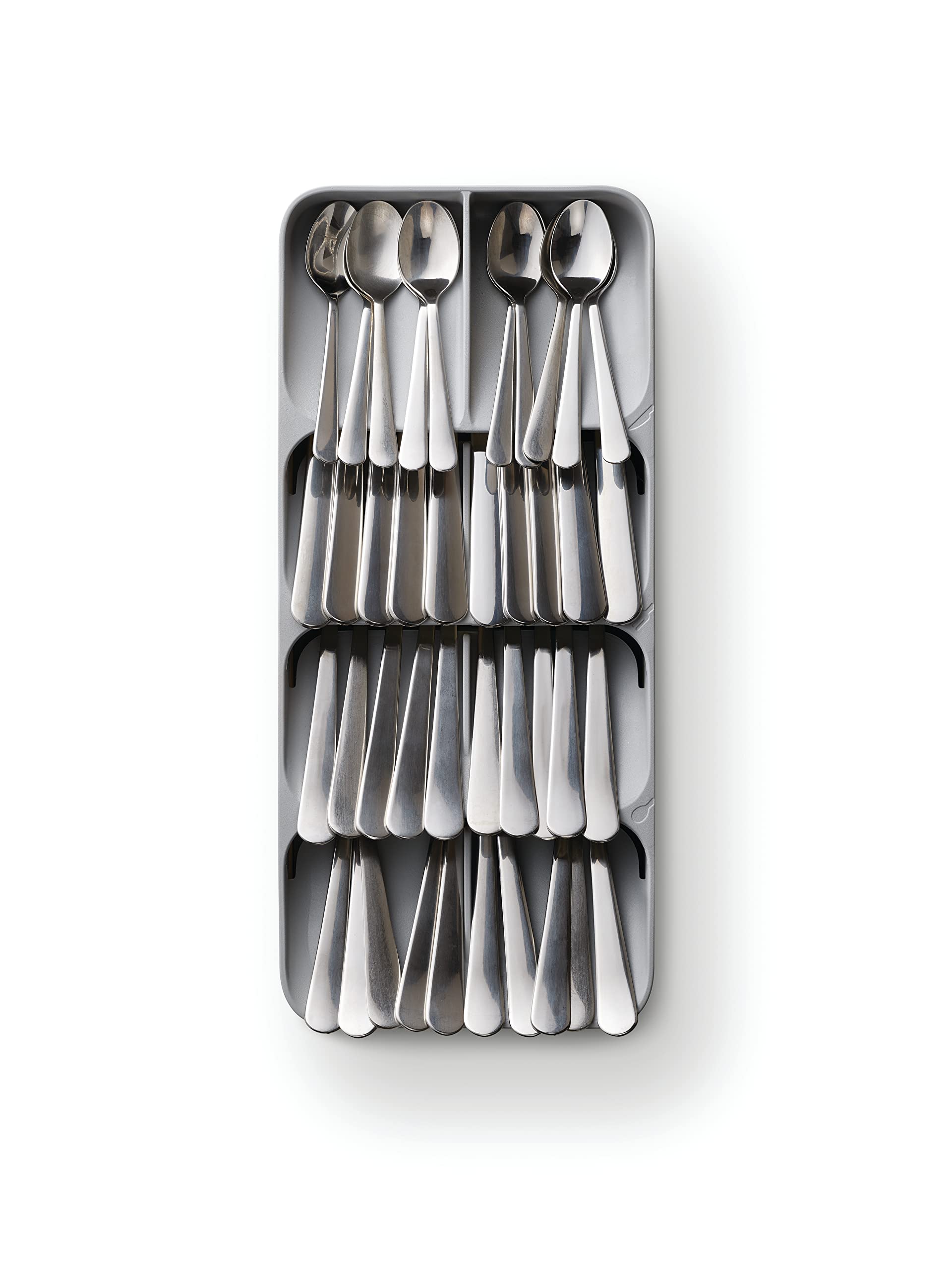 Joseph Joseph Drawer Store - Compact Cutlery Organizer for Drawers | Holds 48 Pieces | Grey 5