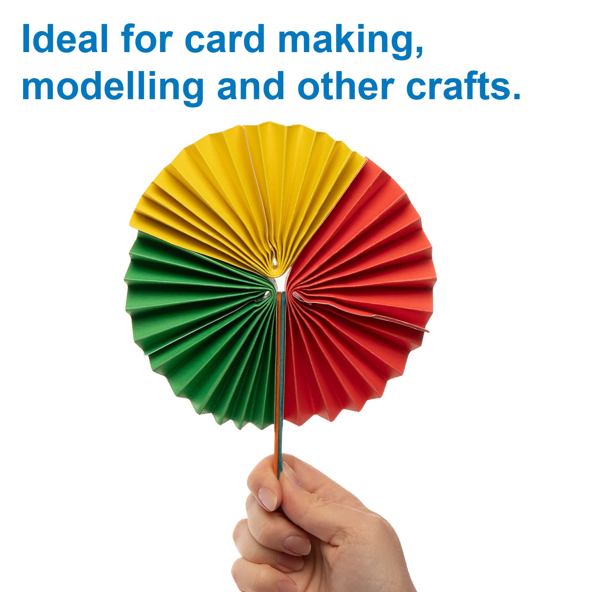 Baker Ross AV535 A4 Rainbow Coloured Card (220gsm) - Pack of 50 Sheets for Crafts 5