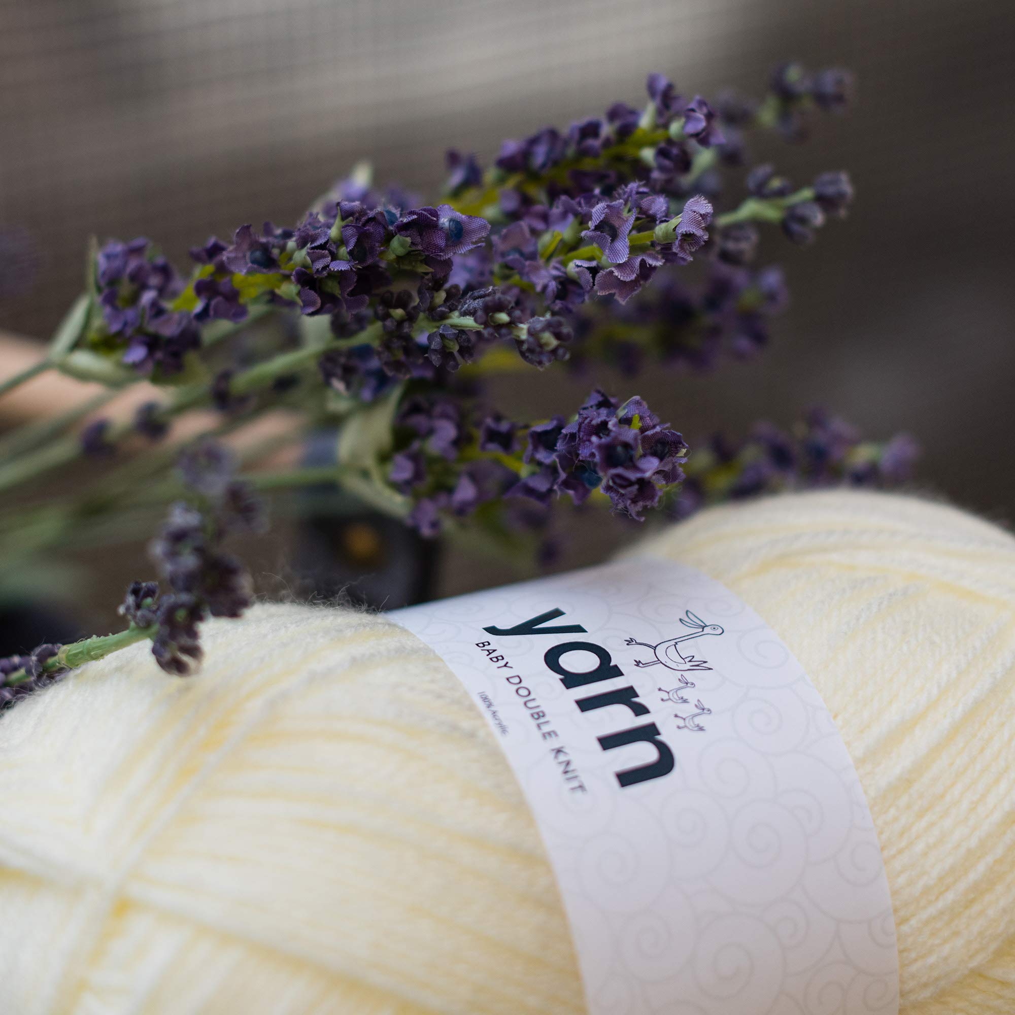 KORBOND DK Baby Lemon Yarn - 100g Acrylic Wool | Hypoallergenic & Double Knit | 290m