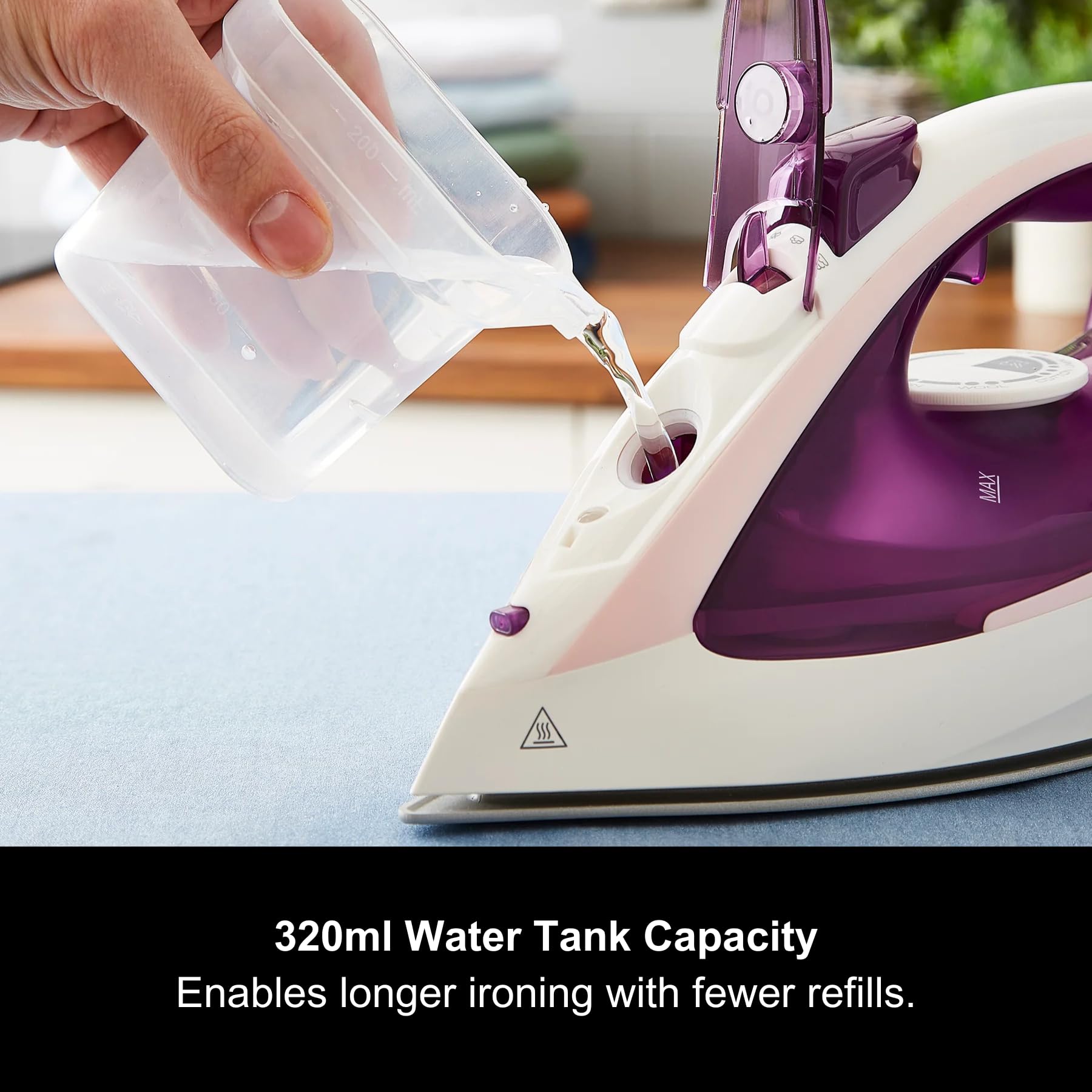 Morphy Richards Steamflow Turbo Steam Iron - 35g/min Vertical Steam | Ceramic Soleplate | 320ml Tank 7