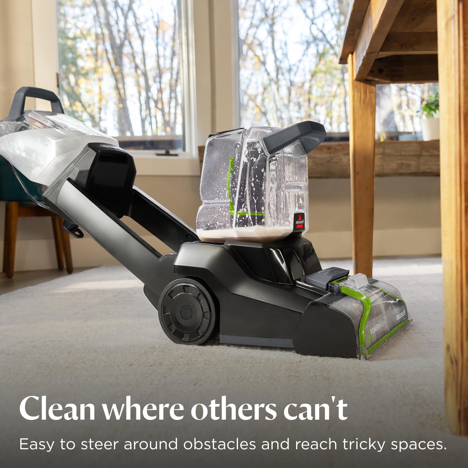 BISSELL PowerWash Pet Carpet Cleaner - 600W Suction | Lightweight Under 8kg | Two-Tank System 6