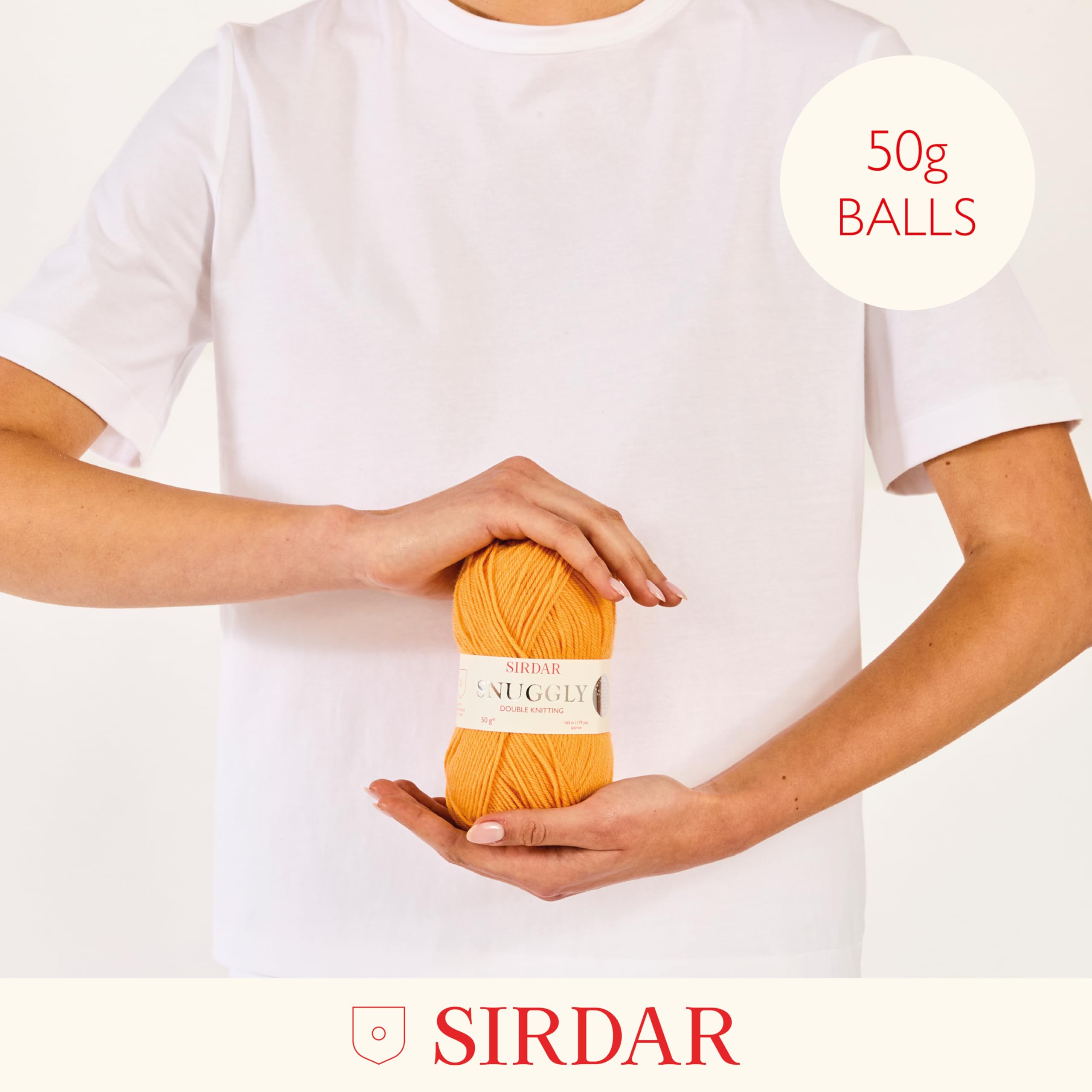 Sirdar Snuggly DK Double Knitting Yarn - Baby Favorite | 55% Nylon/45% Acrylic Blend | 50g | Cream 3