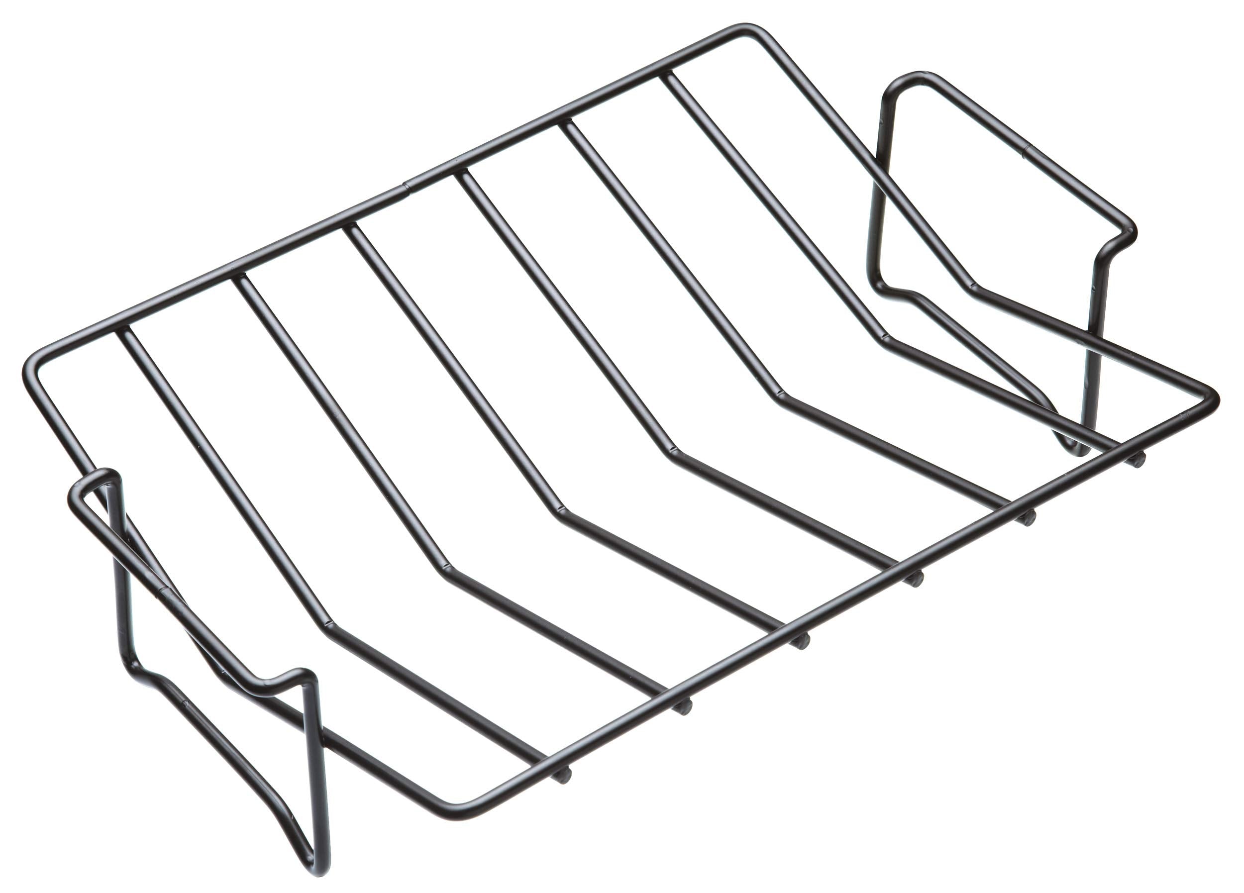 KitchenCraft Non-Stick V-Shape Roasting Rack | 30 x 21 cm | Black Metal 1