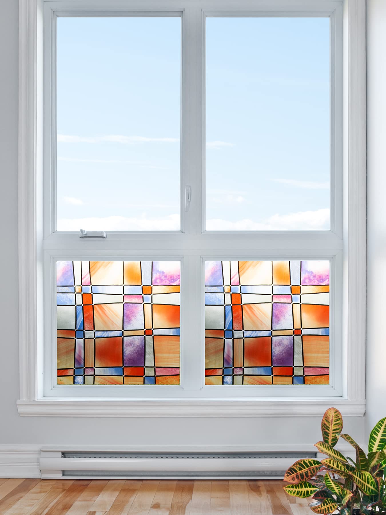 Fablon Barcelona Self Adhesive Window Film - Orange | 67.5 cm x 2 m Roll | Vinyl 2
