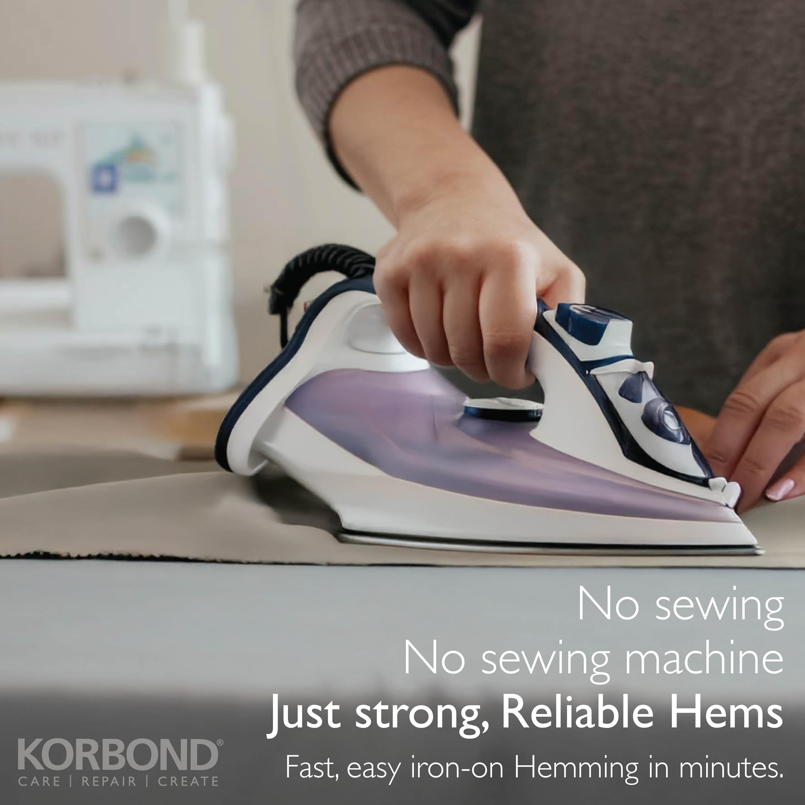 KORBOND Strongest Hemming Tape - 72 GSM Strength | 30m x 2cm | Invisible & Washable 5