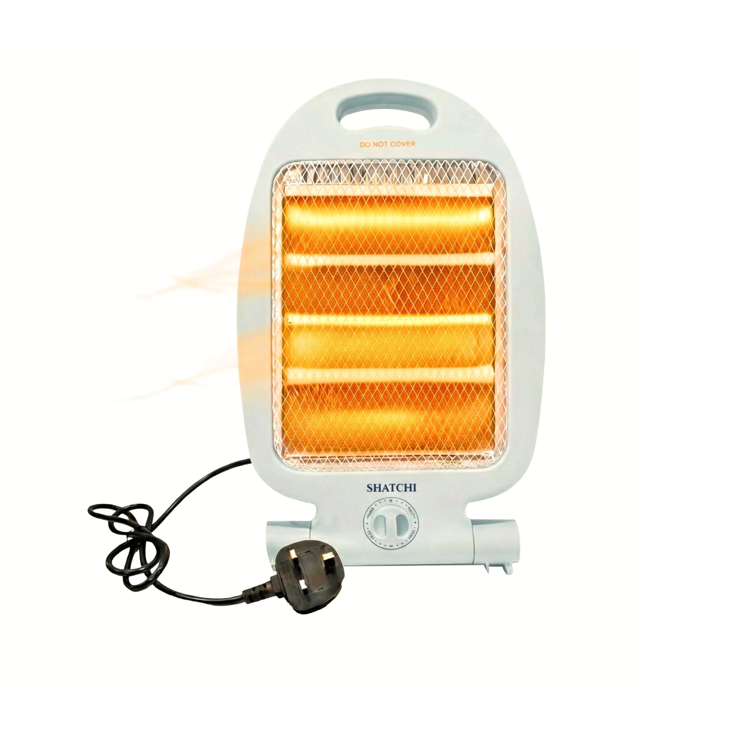 SHATCHI 800W Halogen Heater - Portable Quartz with 2 Heat Settings (400W/800W) | White Quartz 1