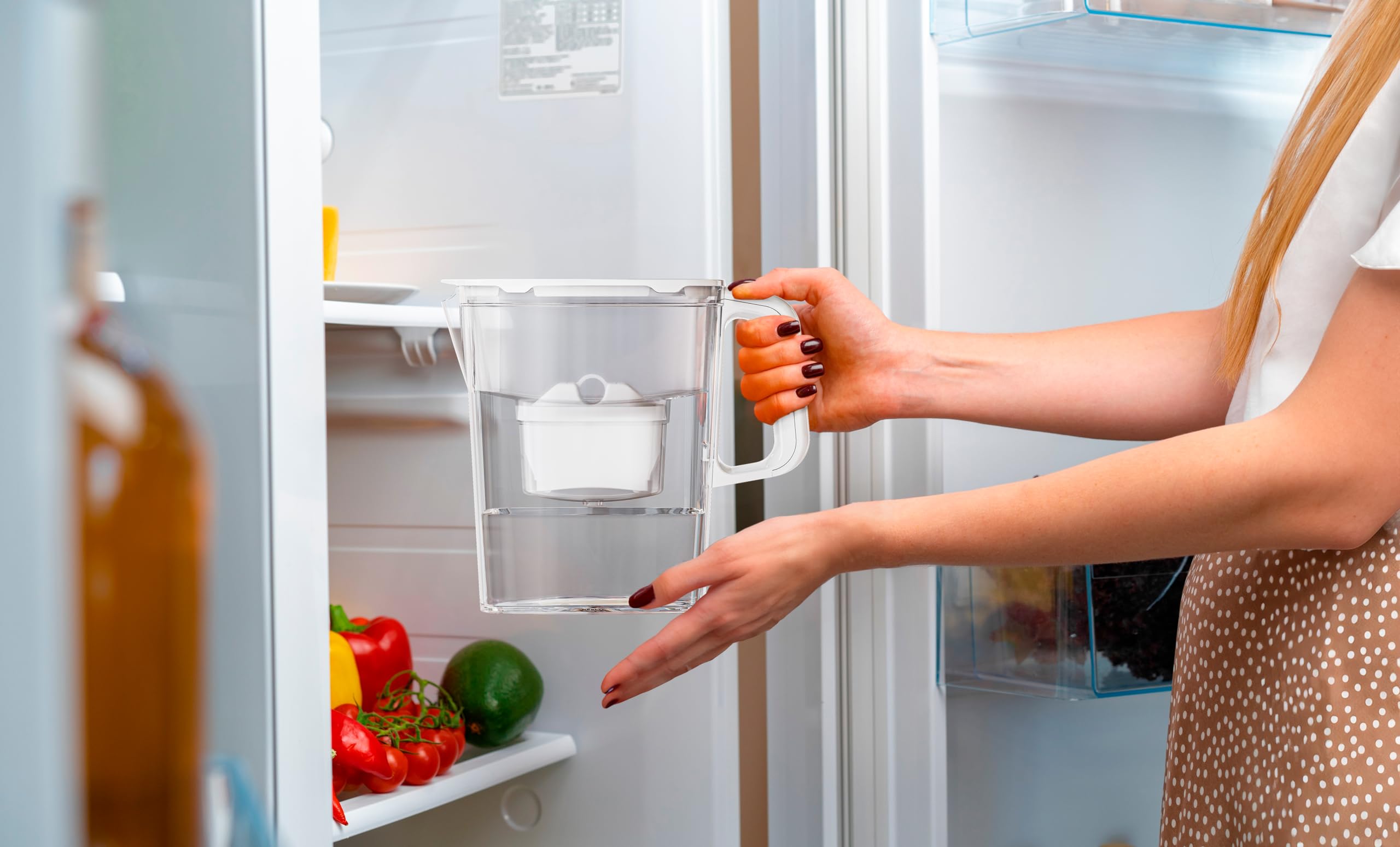 AQUAPHOR Compact Water Filter Jug 2.4L with 1 Maxfor+ Filter | Fits Most Fridge Doors 5