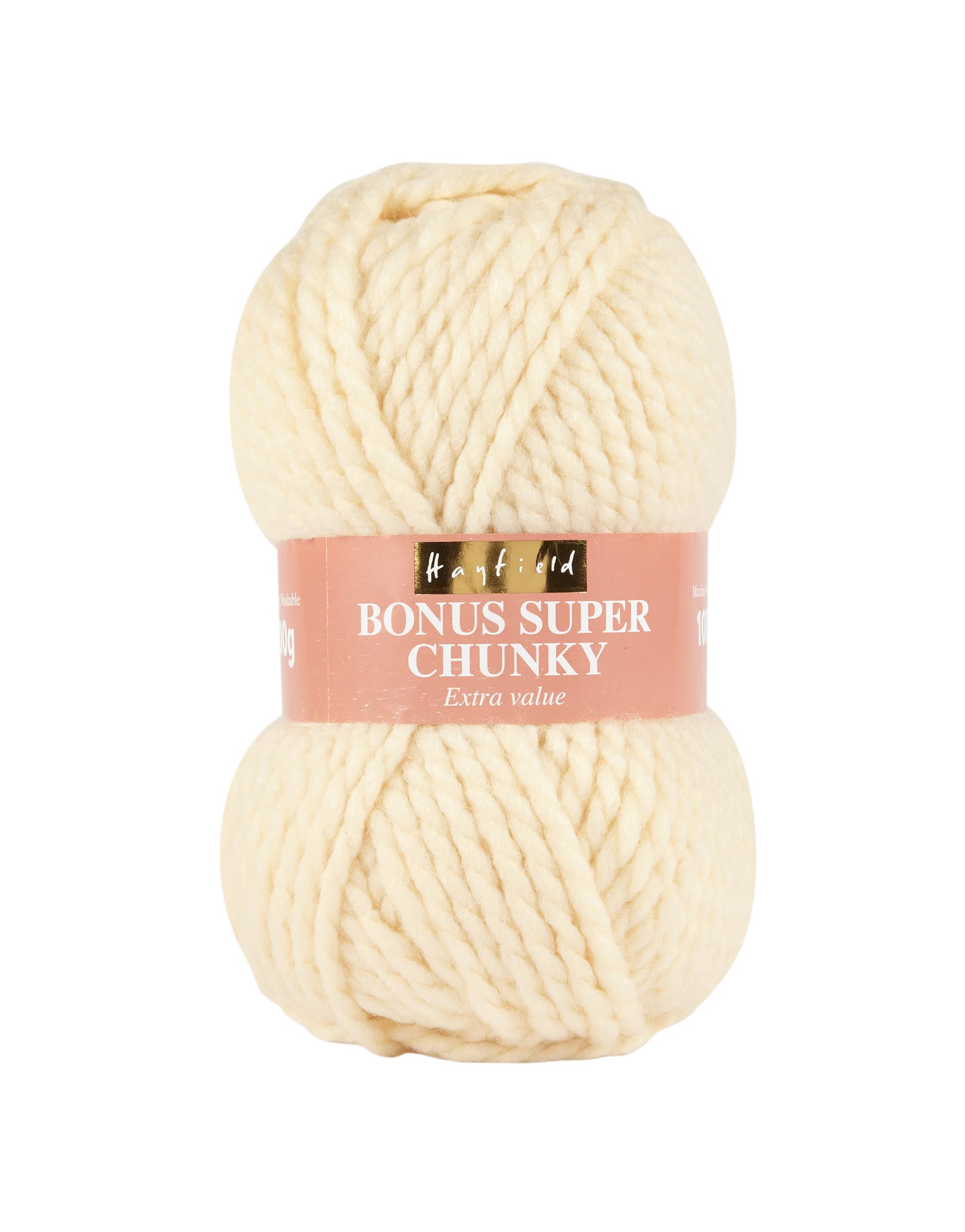 Sirdar Hayfield Bonus Super Chunky Yarn - 100% Acrylic, 100g Ball, Color 963 Biscuit 1