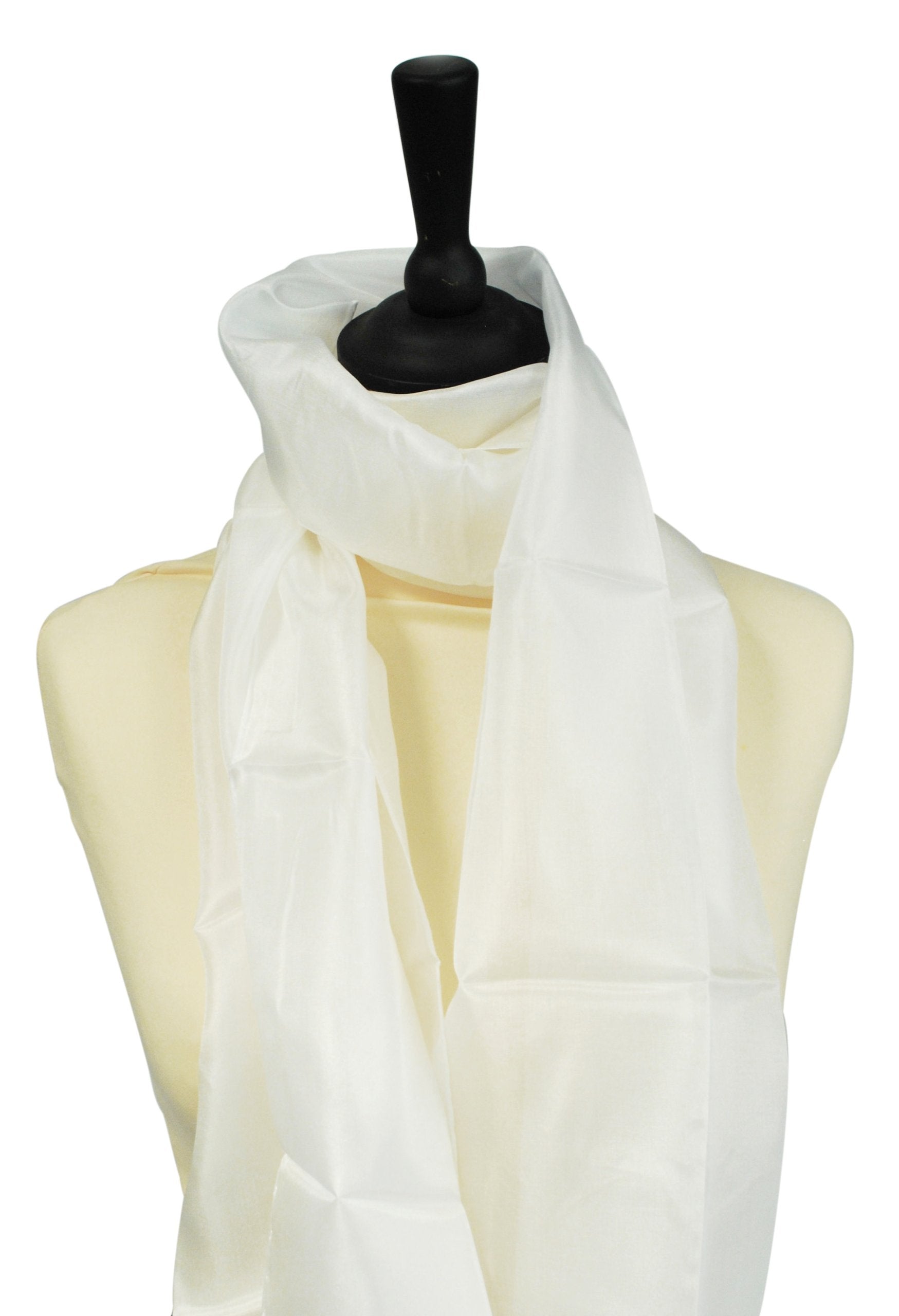 PEBEO Ponge 5 Pure Silk Shawl - Ready to Paint | White | 45 x 180 cm 1