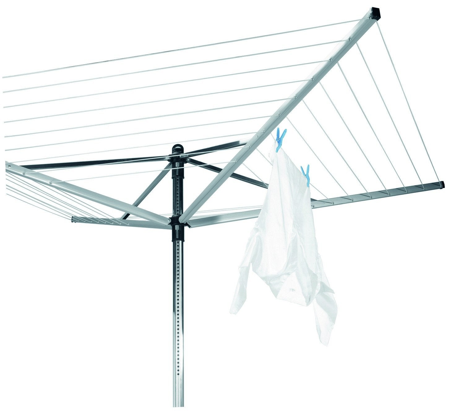 Brabantia Lift-O-Matic Rotary Dryer - 50m Line, Adjustable Height (129-187 cm), Metallic Grey 2