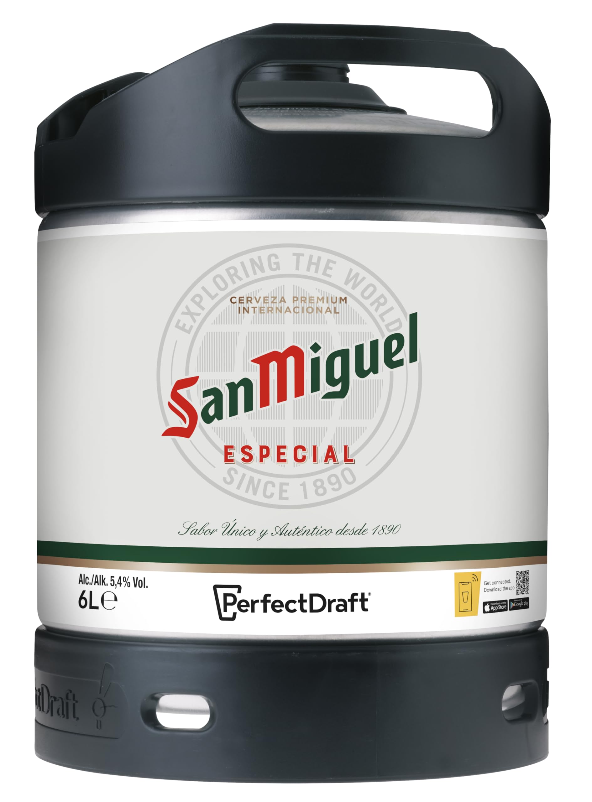 PerfectDraft San Miguel Beer Keg - 6L | 5.0% ABV | Light Gold Lager 1