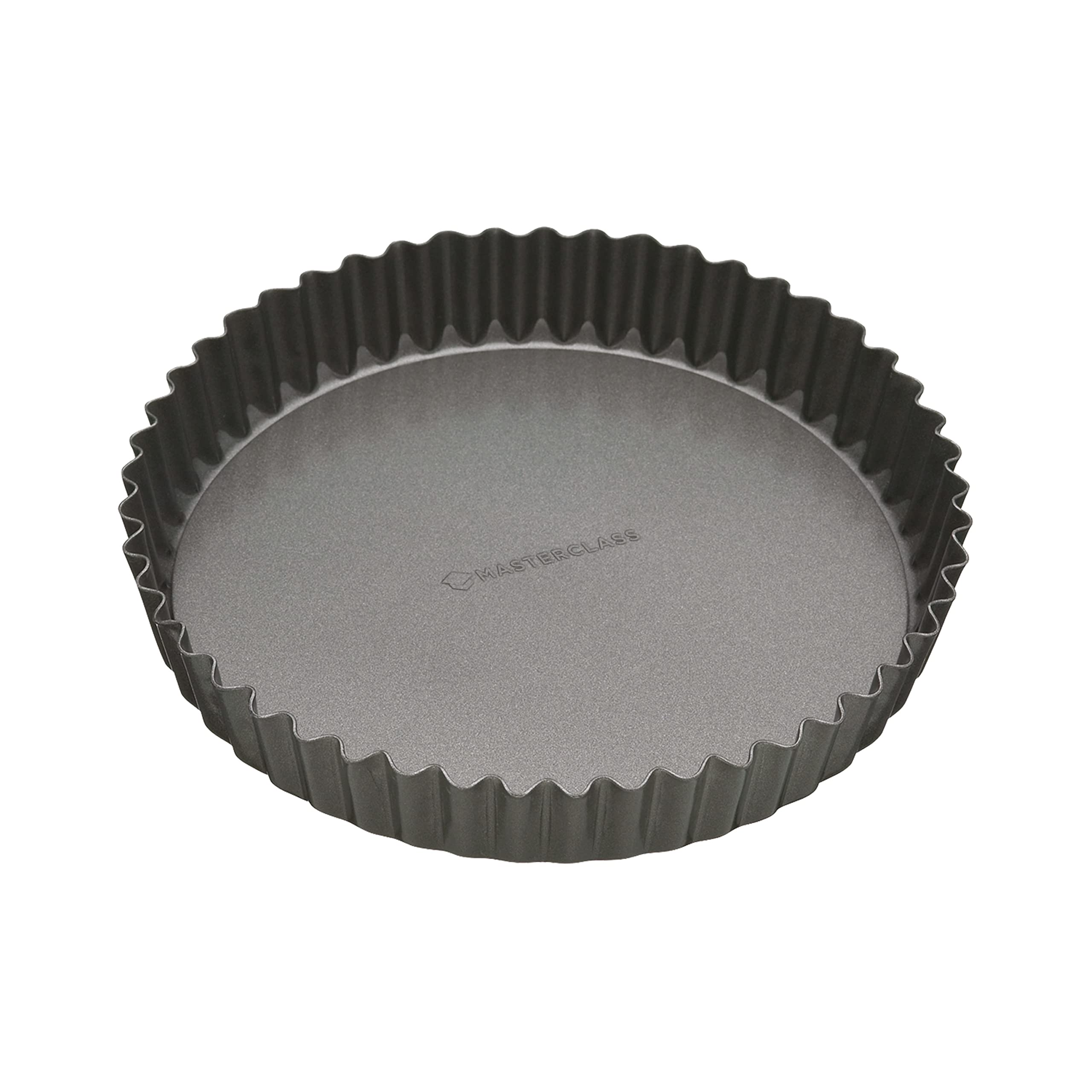 MasterClass Non-Stick Loose Tart and Quiche Tin - Fluted Carbon Steel, Round 23cm (9") 1