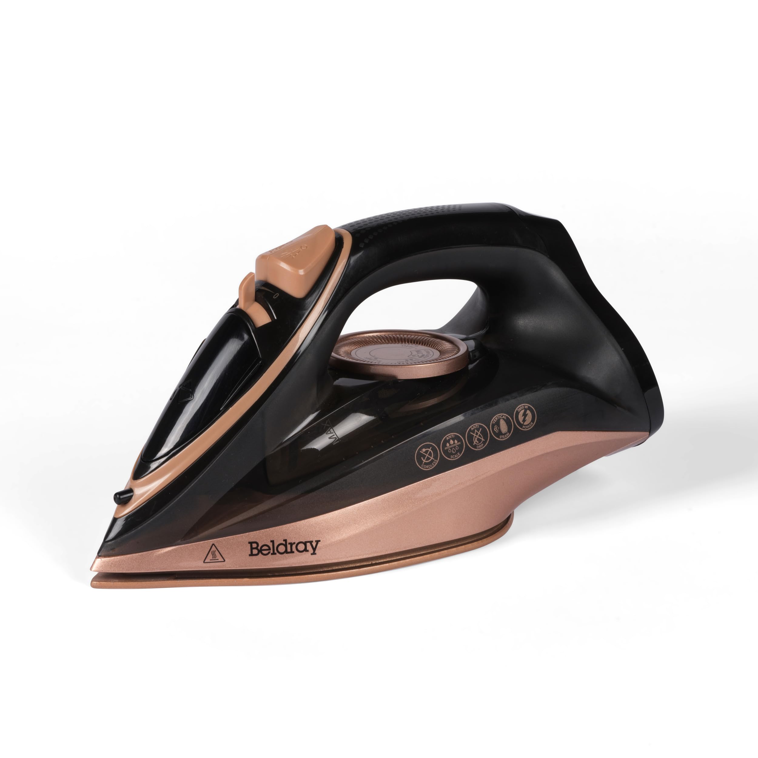 Beldray 2 in 1 Cordless Steam Iron - Corded or Cordless Use | 230ml Tank | Ceramic Soleplate