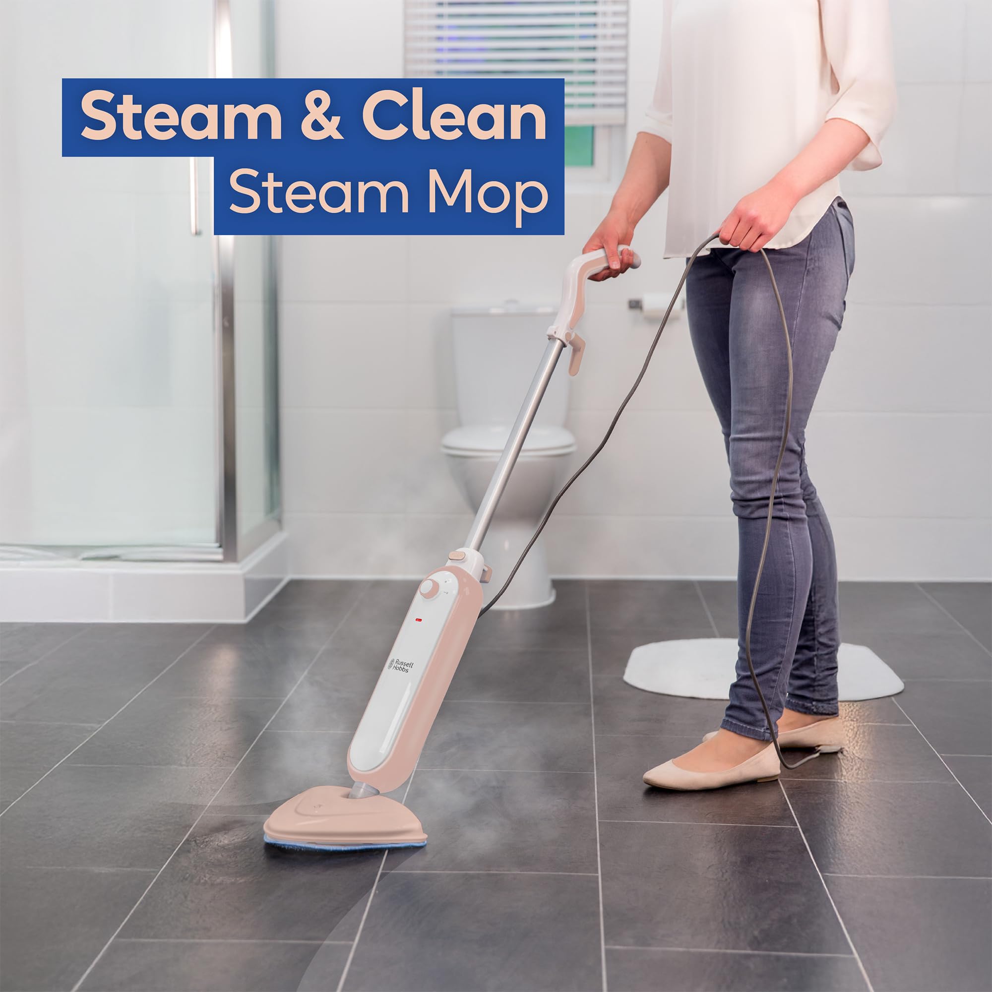 Russell Hobbs Upright Steam Mop - Kills 99.9% Bacteria | 1.4kW Power | 380ml Tank 4