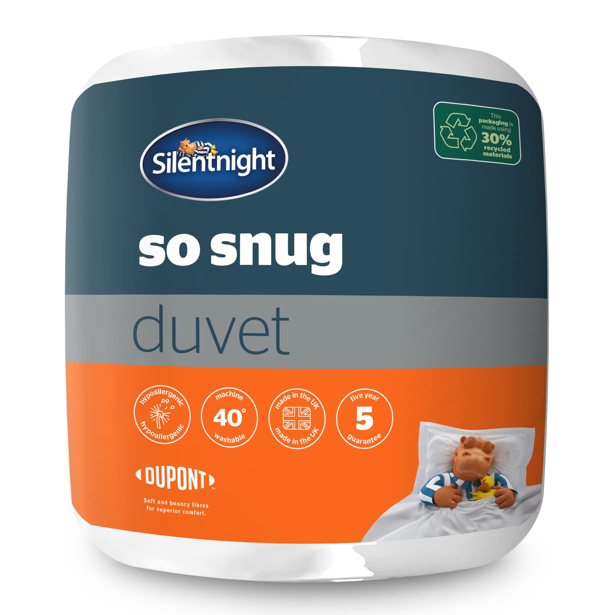 Silentnight So Snug Single Bed Duvet Quilt - 15 Tog Winter Warm | Hypoallergenic | Machine Washable 1