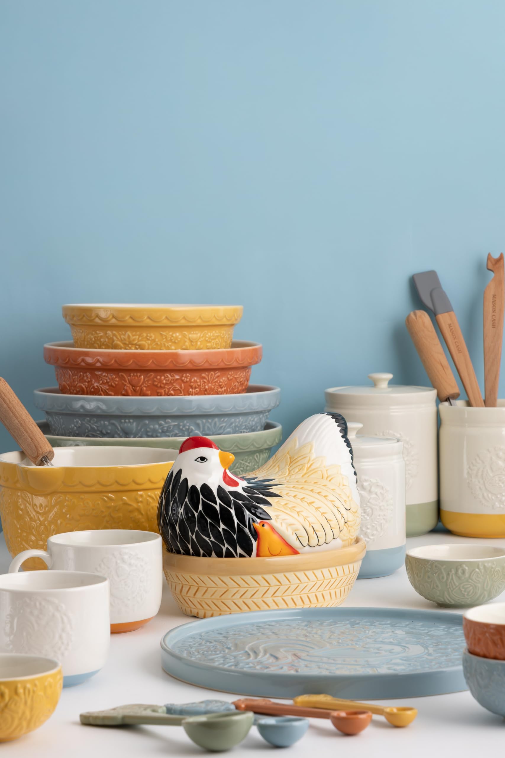 Mason Cash Mother Hen Egg Storage Nest | Chip Resistant Dolomite | Multi-Colour | 21 x 16.5 x 18 cm 8