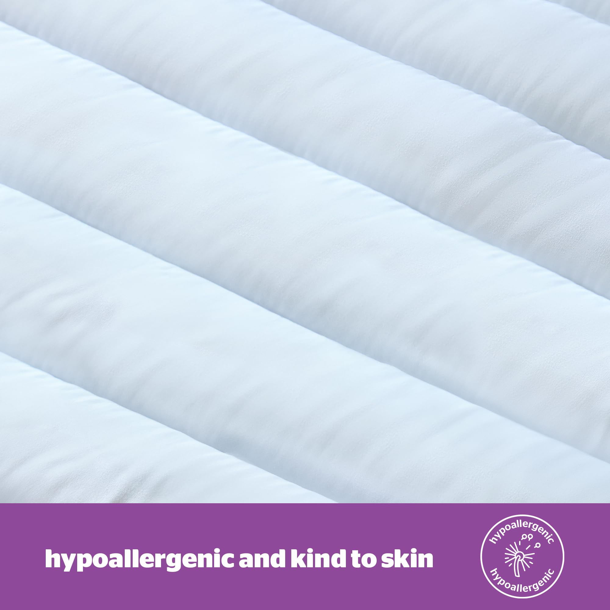 Silentnight Deep Sleep Mattress Topper - King Size (200x150cm) | Hypoallergenic & Machine Washable 6