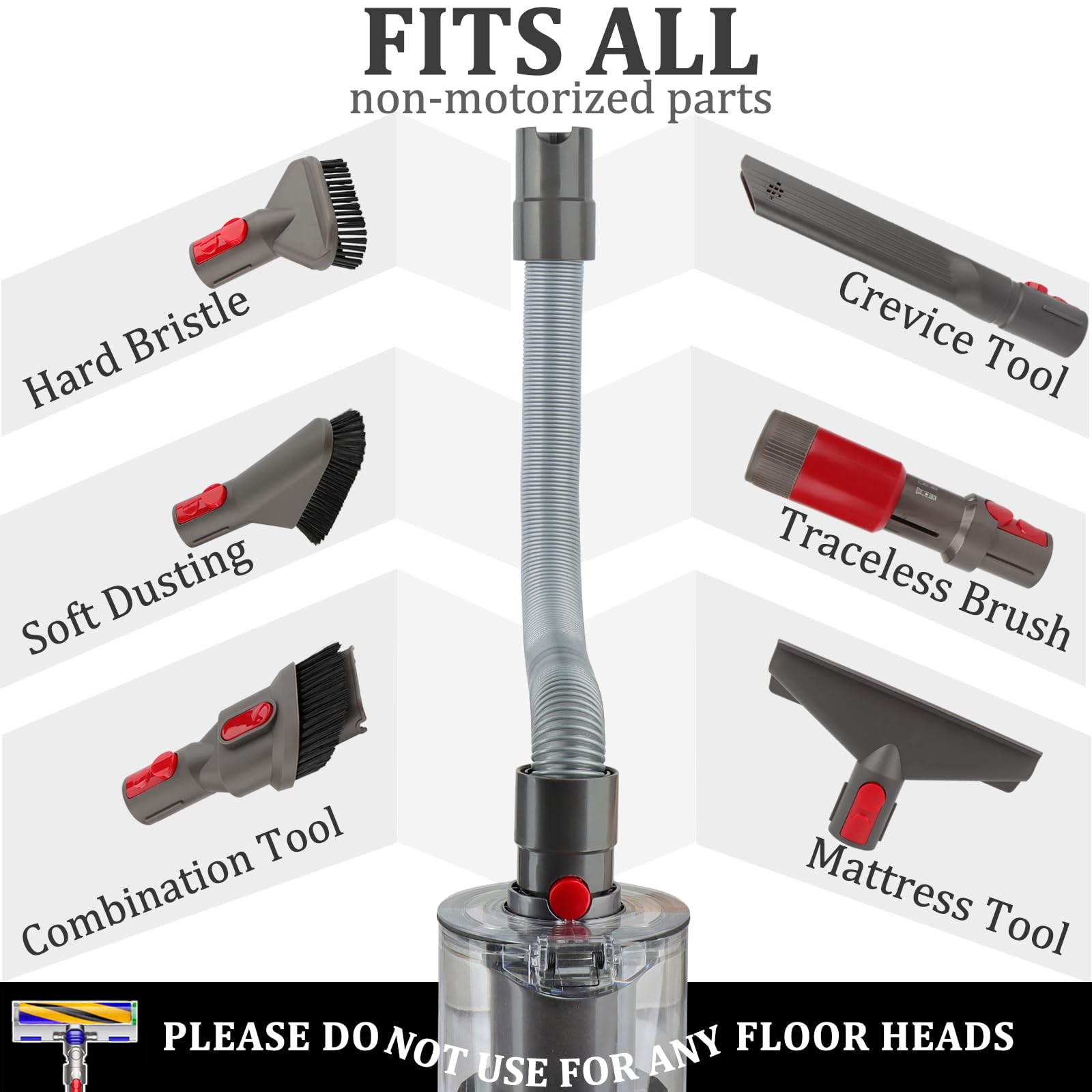 Fullclean Replacement Attachment Kit for Dyson GEN5 V15 V12 V11 V10 V8 V7 Cordless Vacuums 3