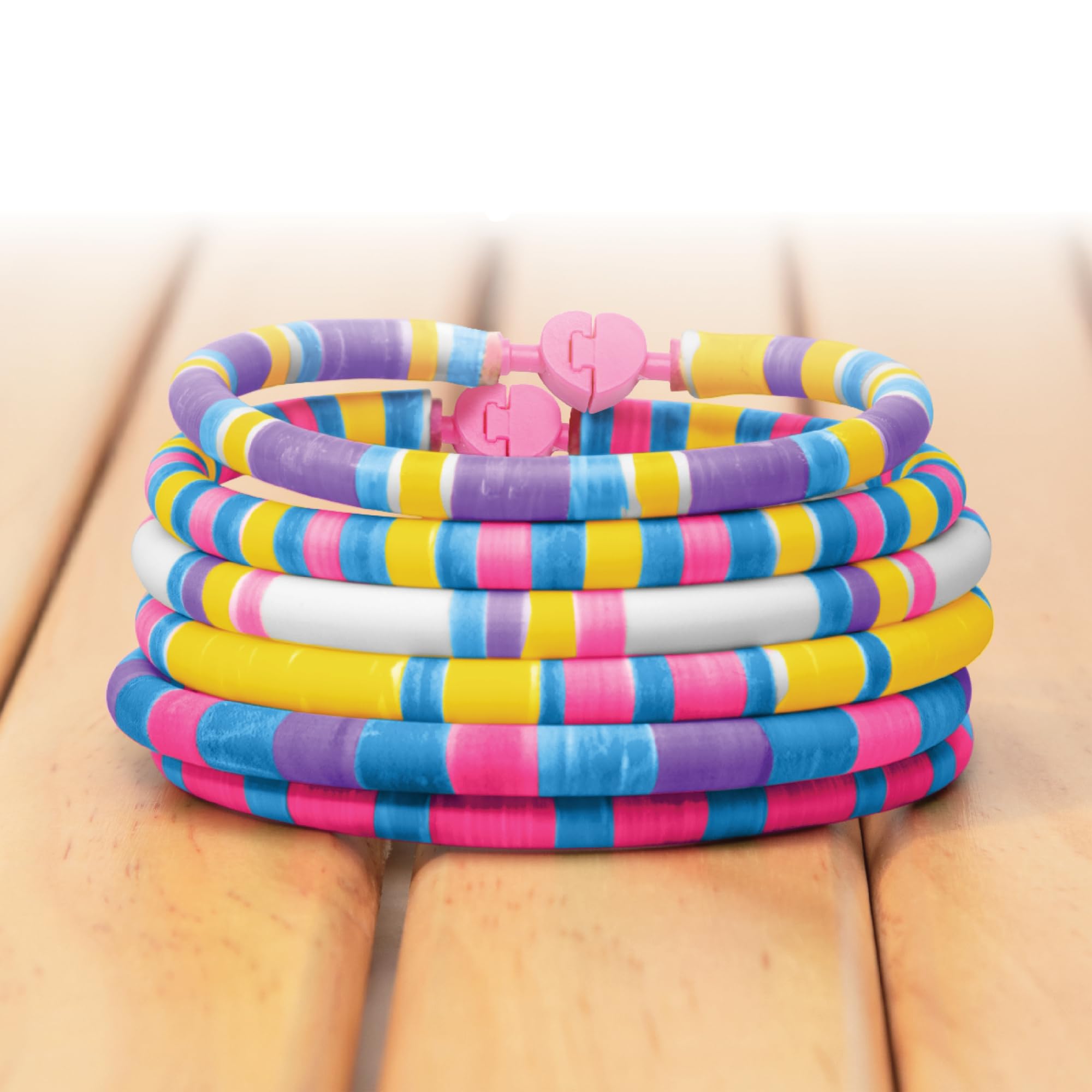 FabLab Colour Spin Bracelet Maker - Creates Heishi-Style Bracelets | Makes 15 Bracelets | Ages 6+ 5