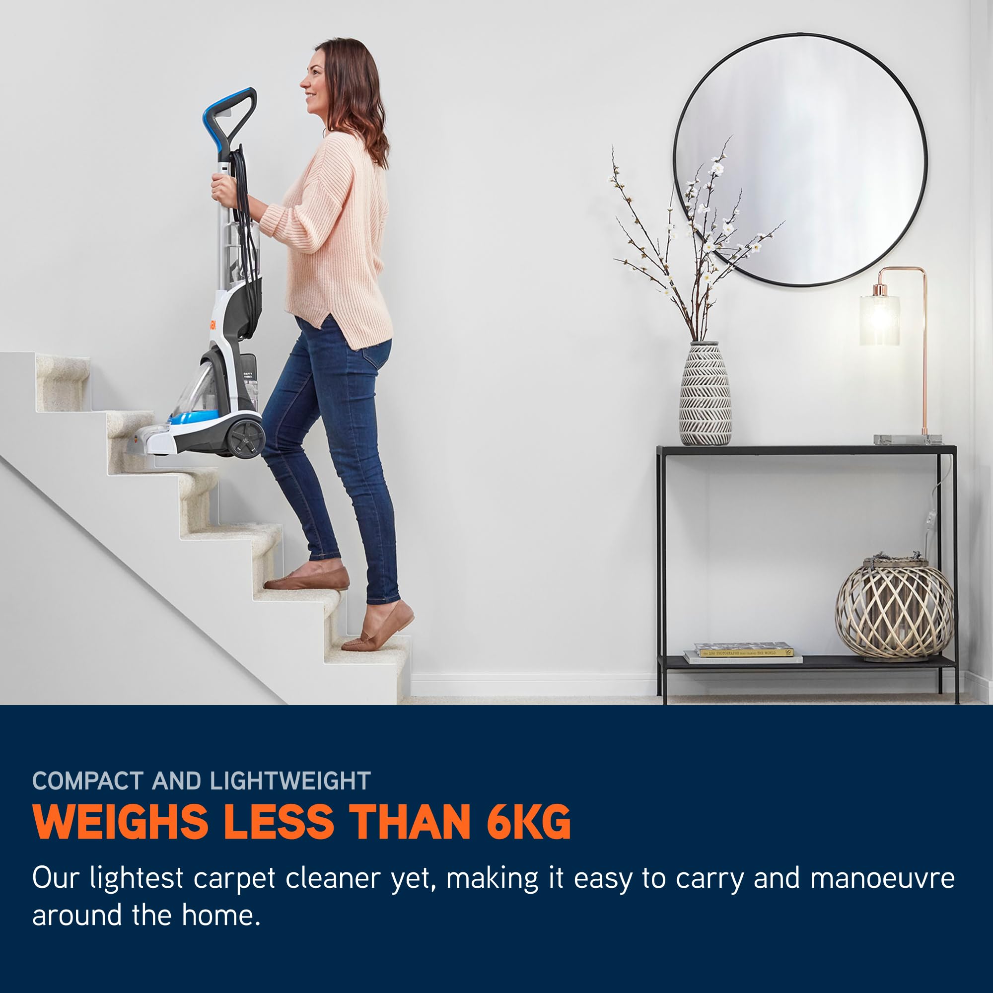 Vax Compact Power Upright Carpet Cleaner Machine - Aquaspin Brushbar | 5.7kg 4