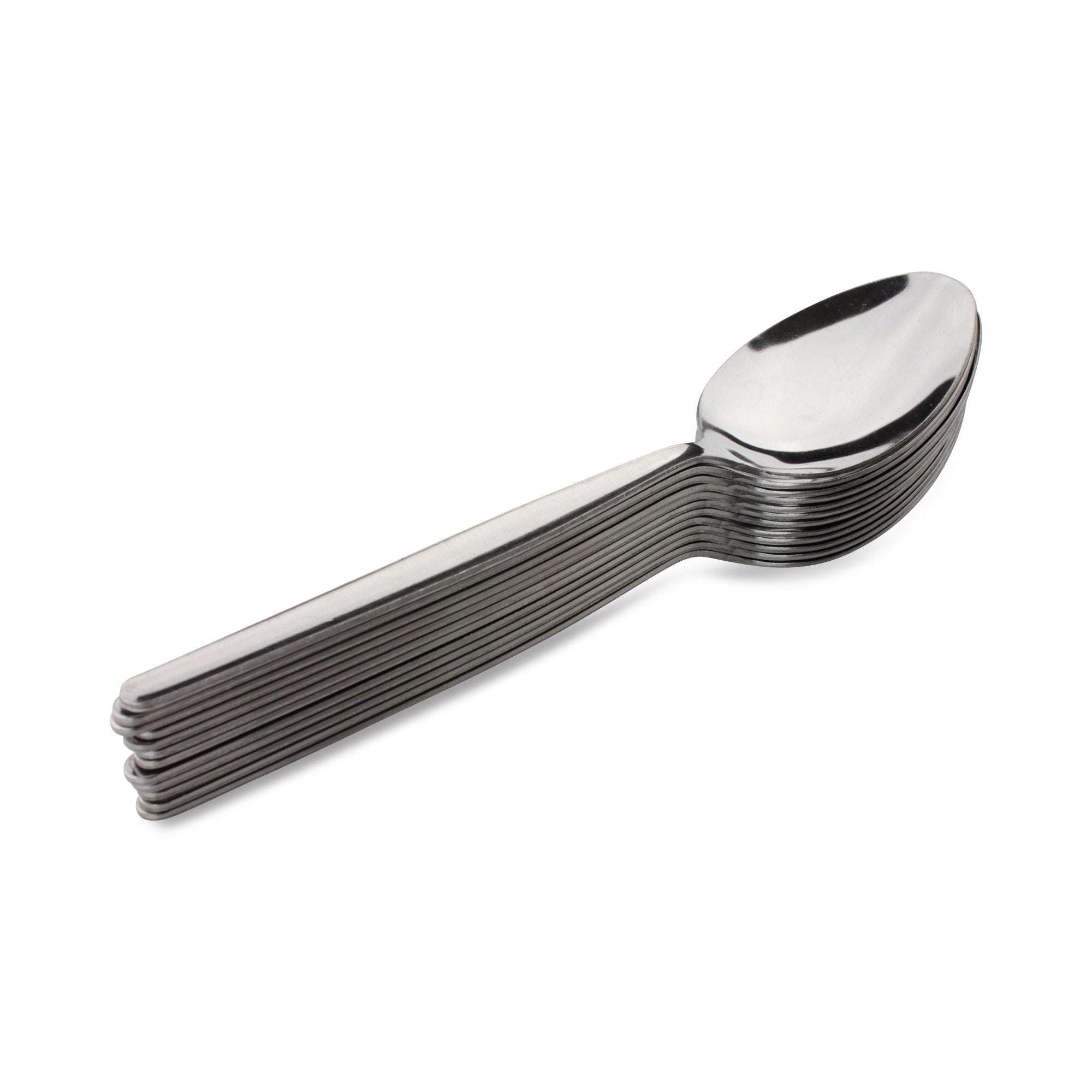 Grunwerg Economy Cutlery Soup Spoons - 18/0 Stainless Steel, Mirror Polished | Set of 12 2