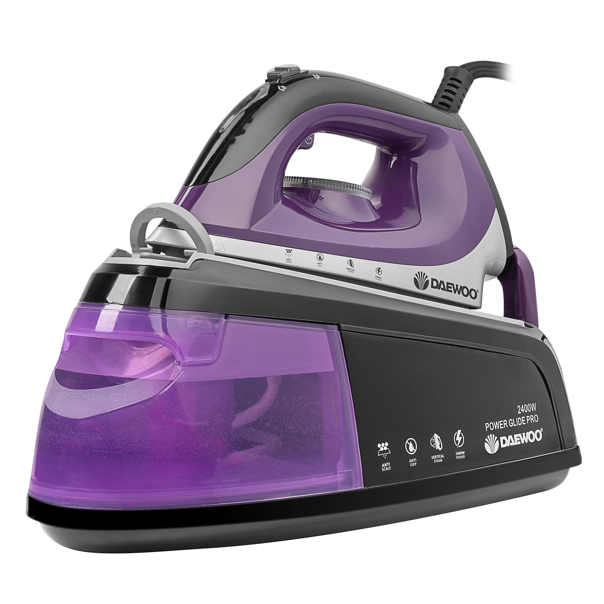 Daewoo 2400W Steam Station Iron with 1.2L Detachable Tank | Ceramic Soleplate | Continuous Steam