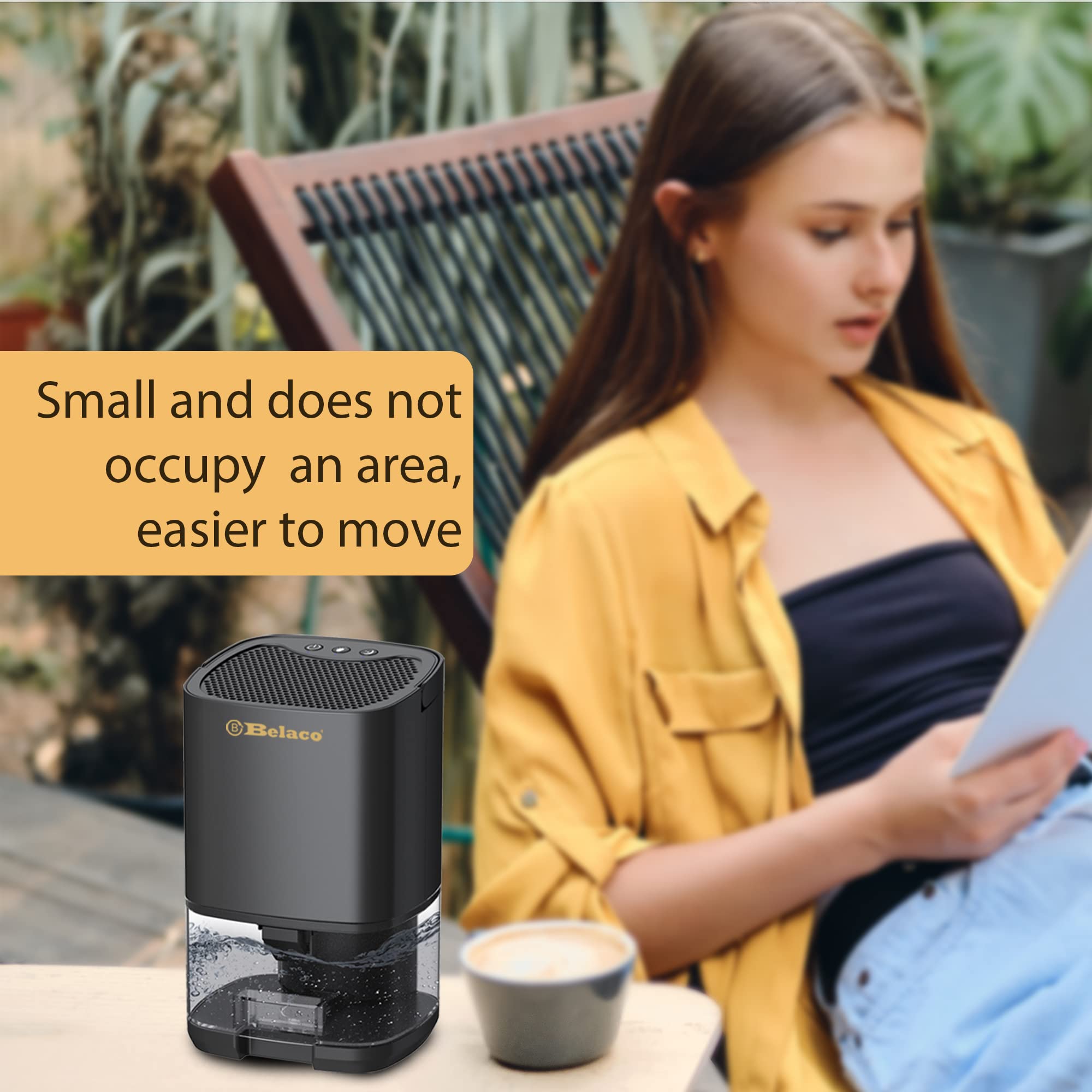 Belaco 1000ML Portable Dehumidifier - Removes Damp & Mould | Quiet Operation 8