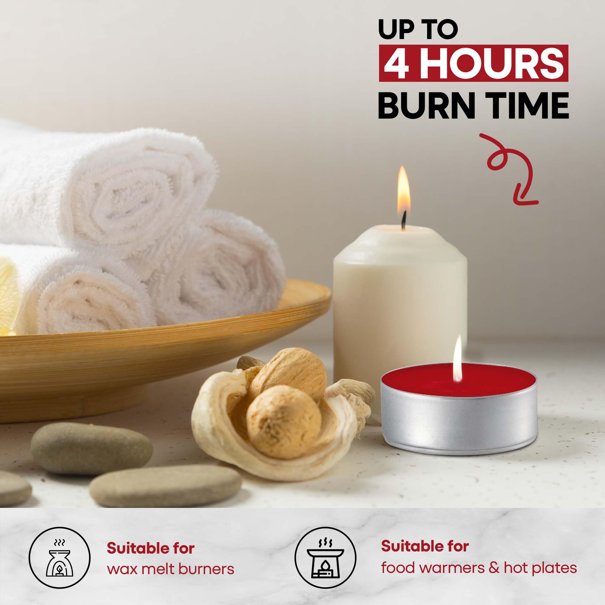 Price's Petali Brand Scented Tealights - Apple Spice | 25 Pack | 4 Hour Burn Time 6