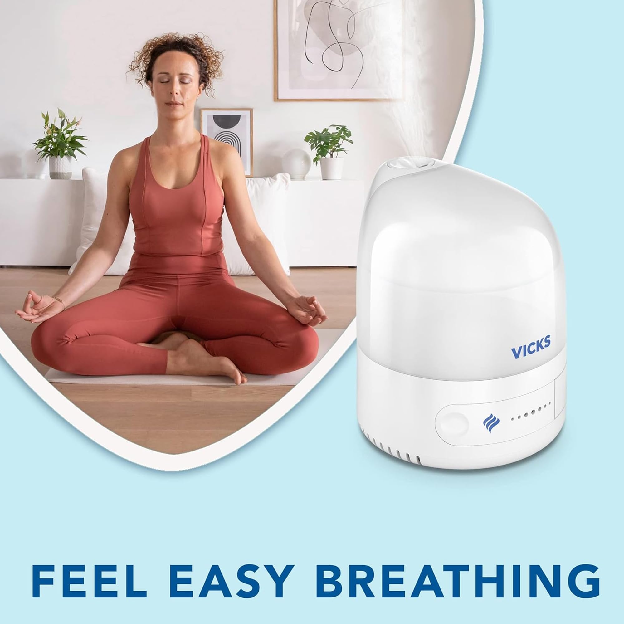 Vicks Personal Cool Mist Ultrasonic Humidifier - Compact, Quiet Operation, VapoPad Slot 4