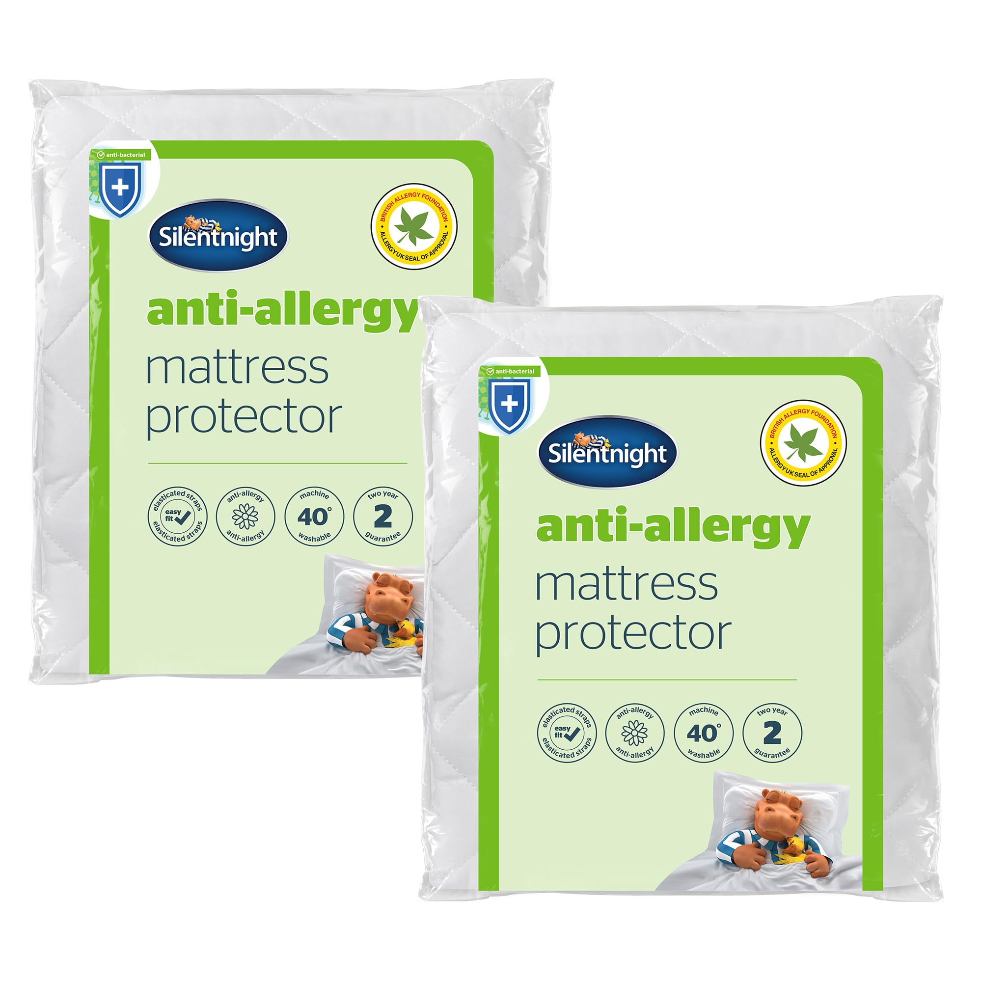 Silentnight Anti Allergy Mattress Protector - Small Double (120x190cm) | Bacteria & Dust Mite Protection 1